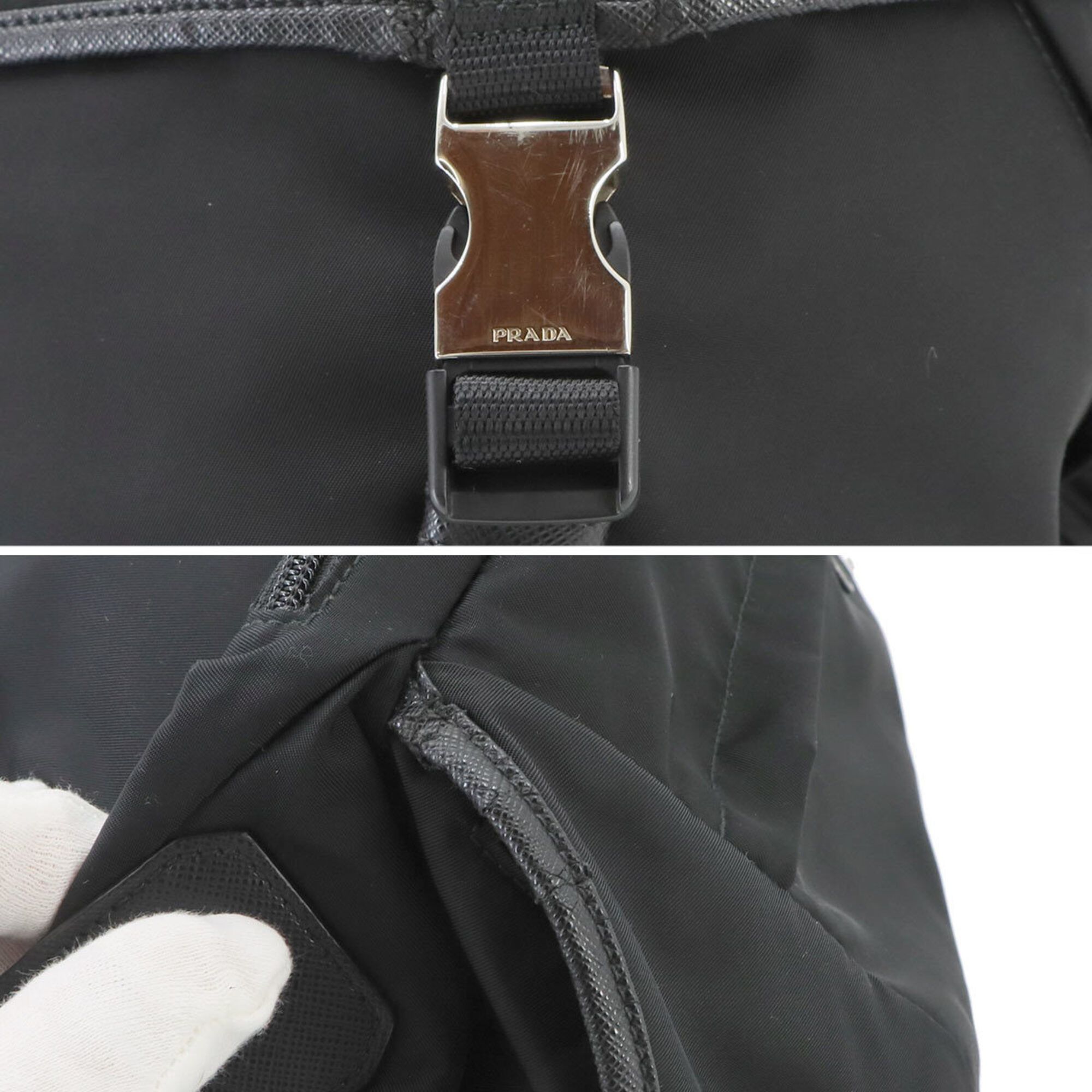 Nylon Leather Handbag Shoulder Bag (Pre-Owned) - Prada - Modalova