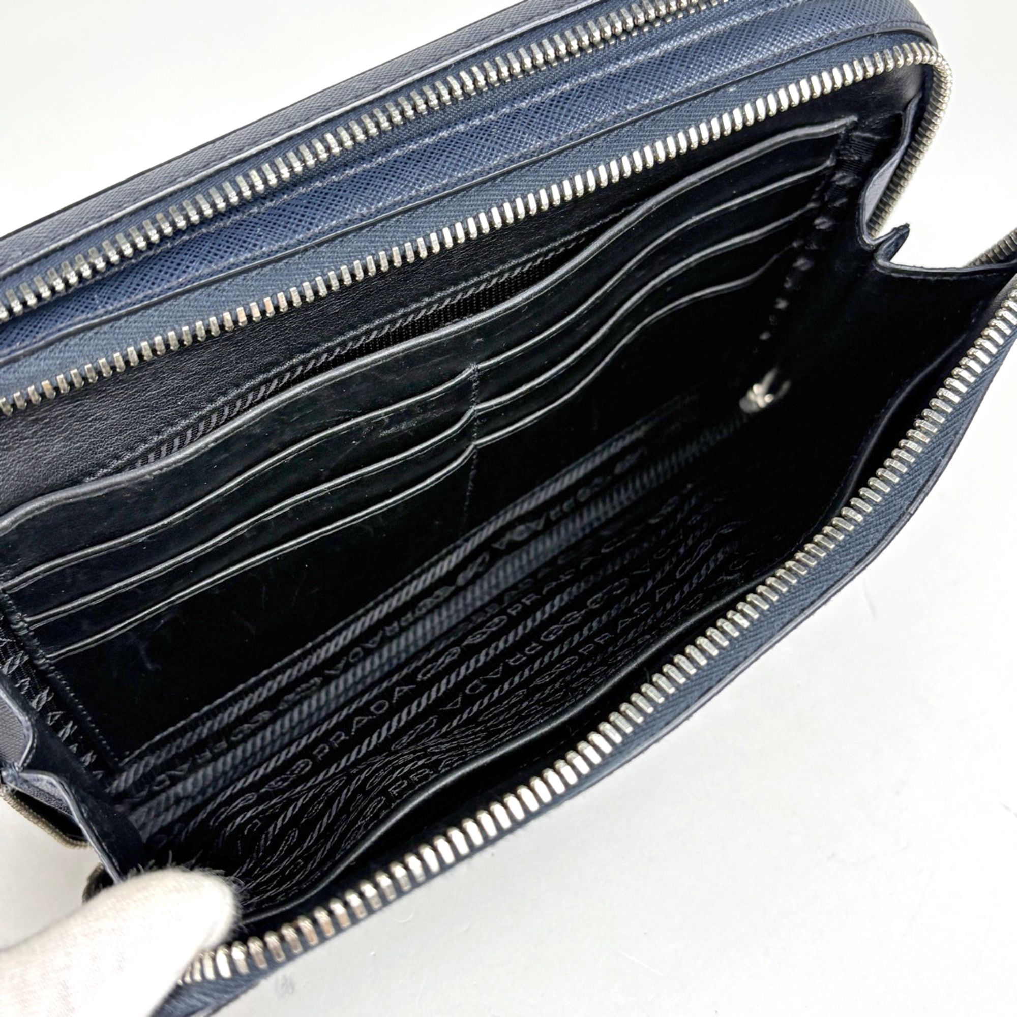 Leather Pochette (Pre-Owned) - Prada - Modalova