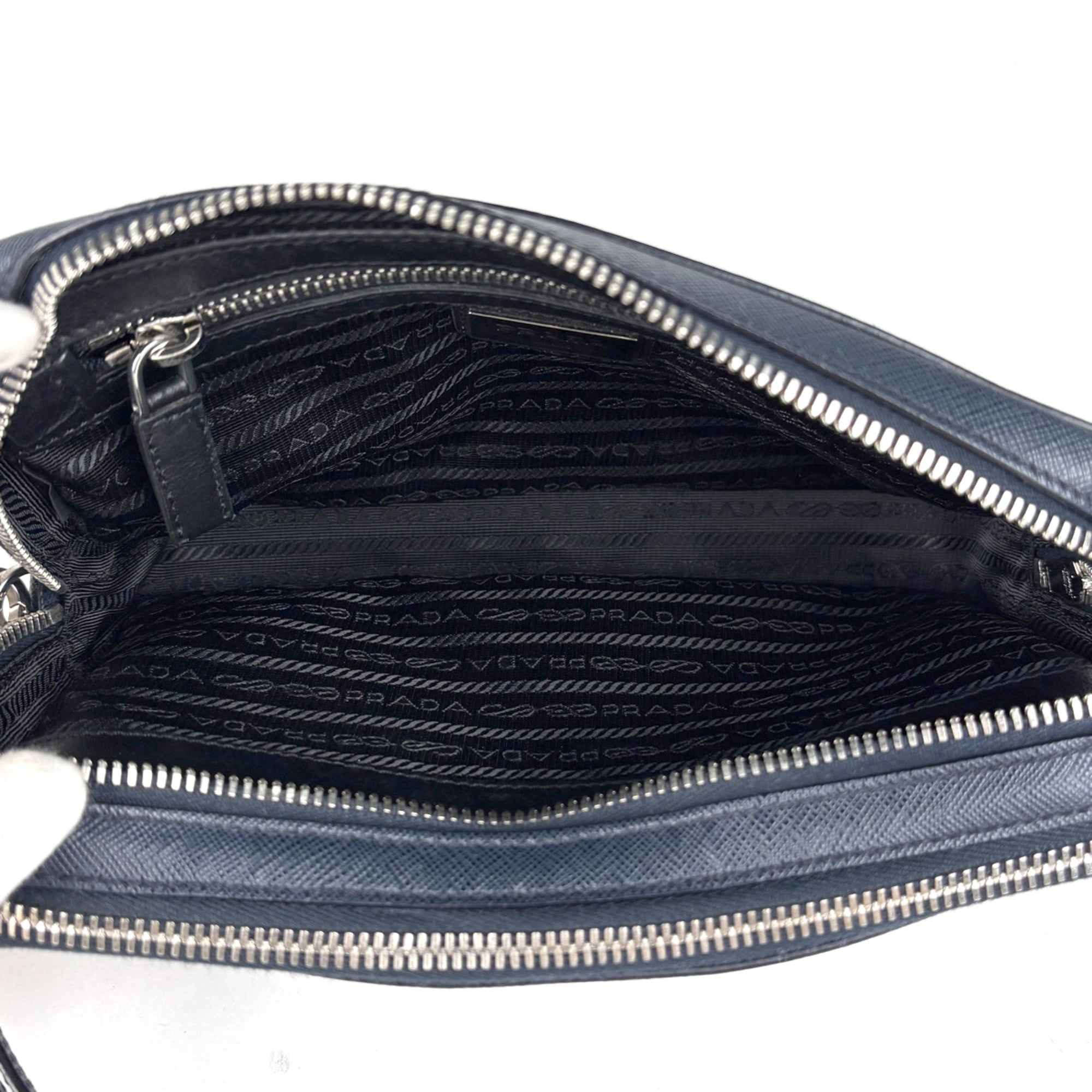 Leather Pochette (Pre-Owned) - Prada - Modalova