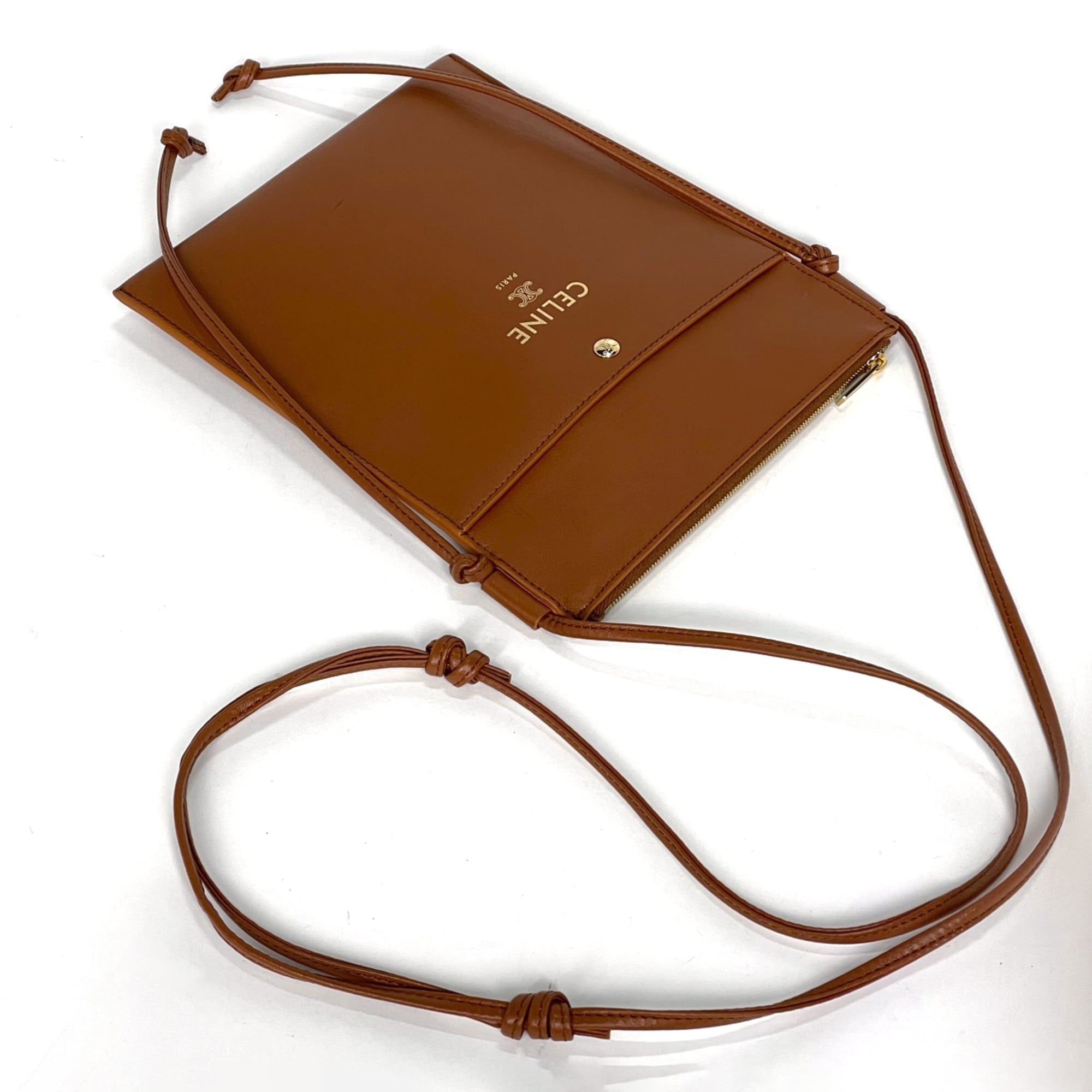 Leather Pouch Shoulder Bag (Pre-Owned) - Celine - Modalova