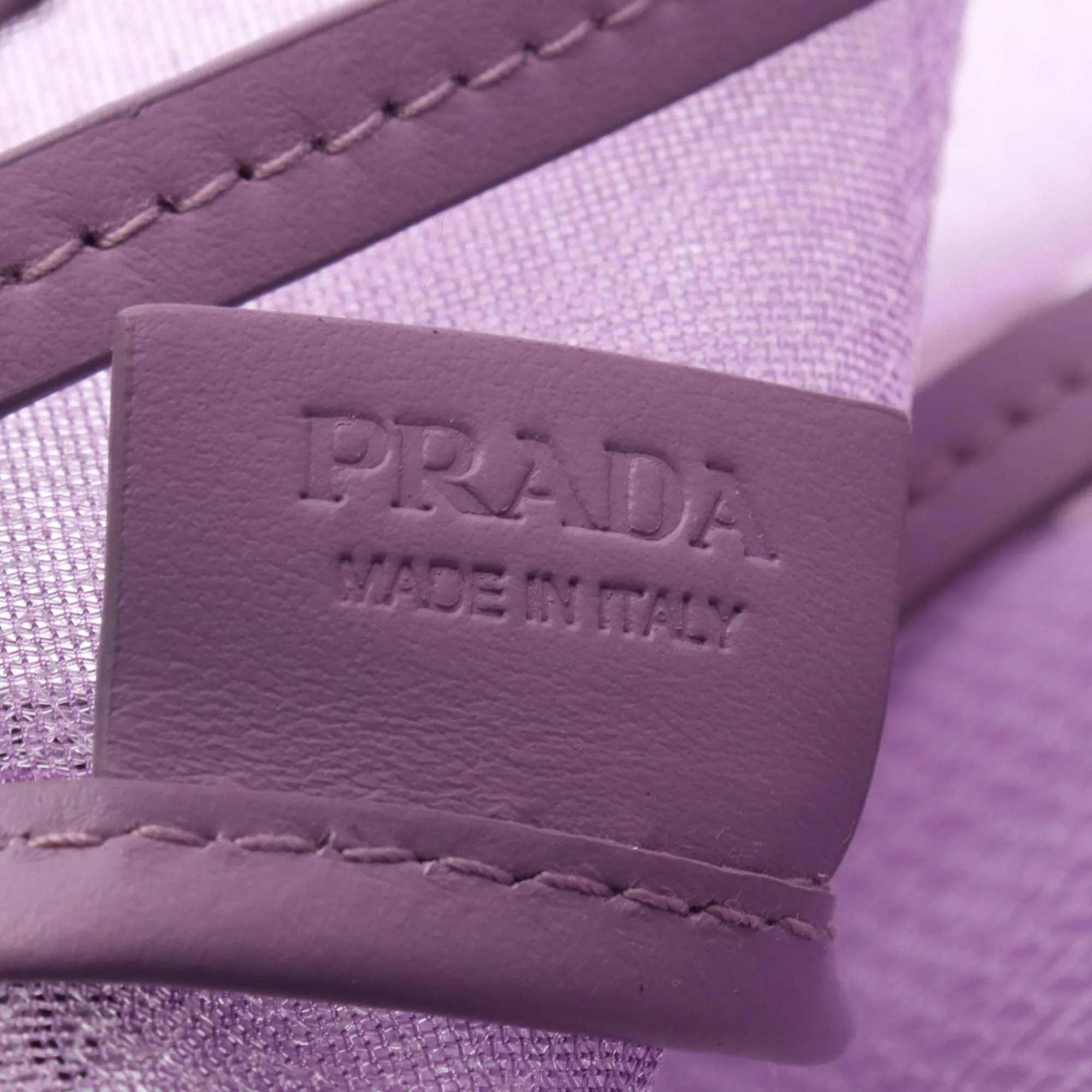 Leather Mesh Spangles Handbag Tote Bag (Pre-Owned) - Prada - Modalova
