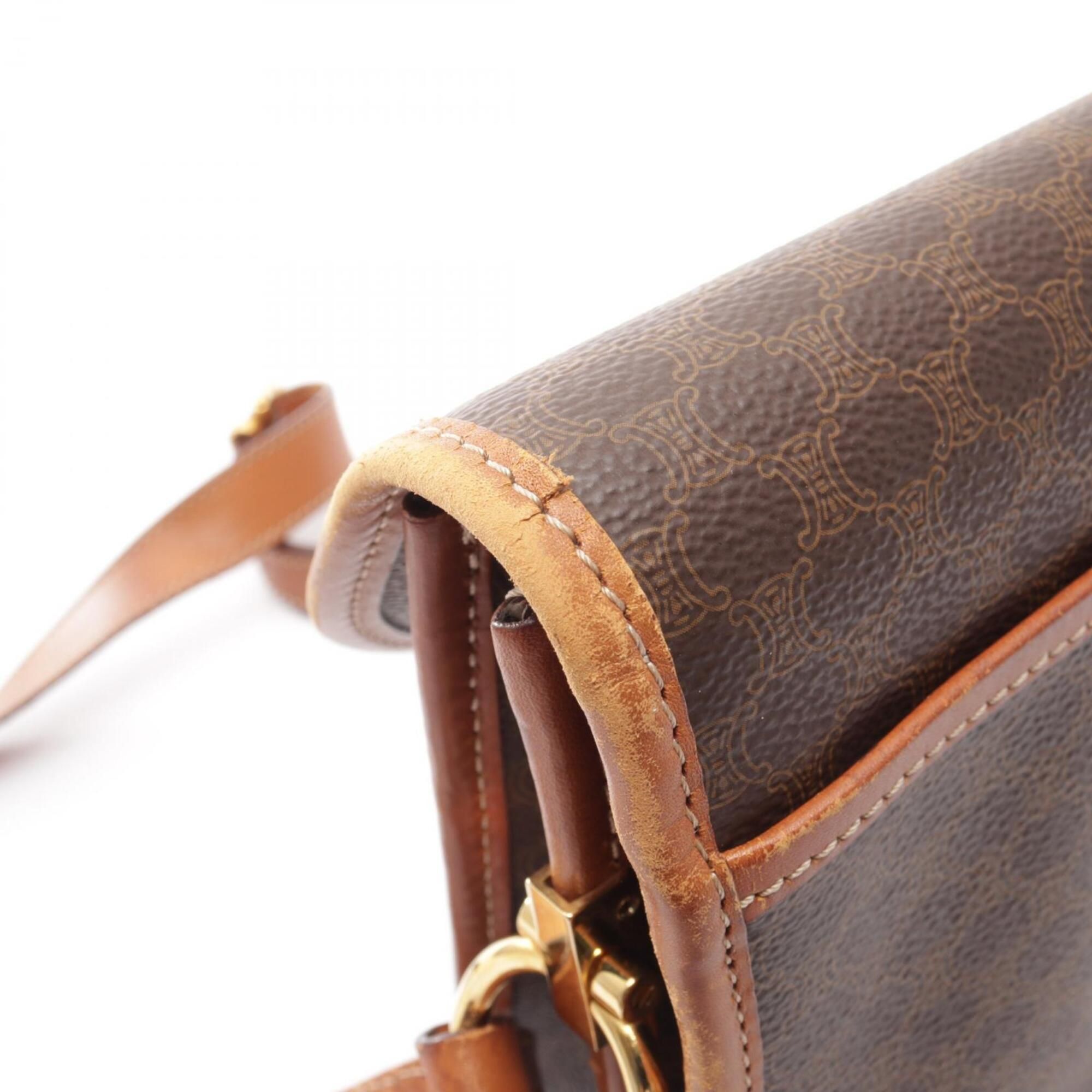 Coated Canvas Leather Shoulder Bag (Pre-Owned) - Celine - Modalova