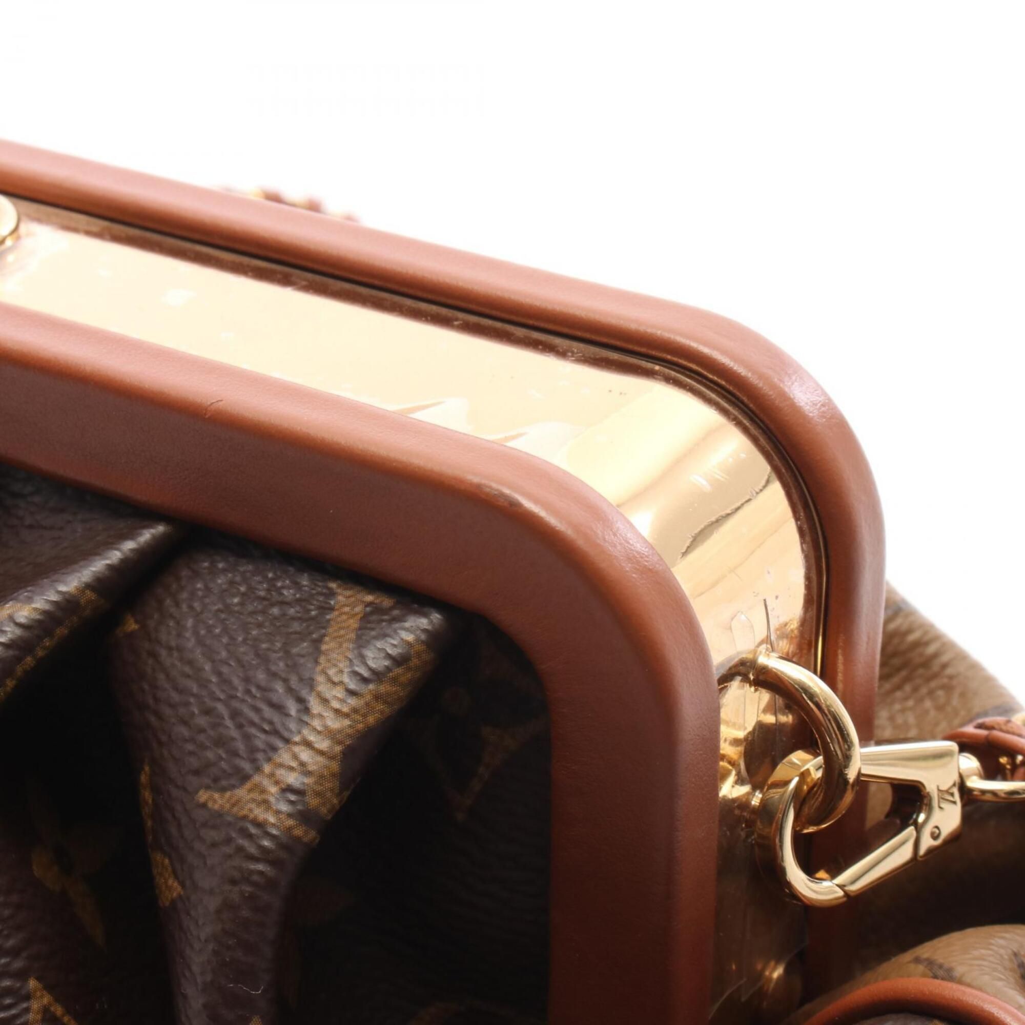 Coated Canvas Pvc Monogram Reverse Leather Handbag Shoulder Bag (Pre-Owned) - Louis Vuitton - Modalova