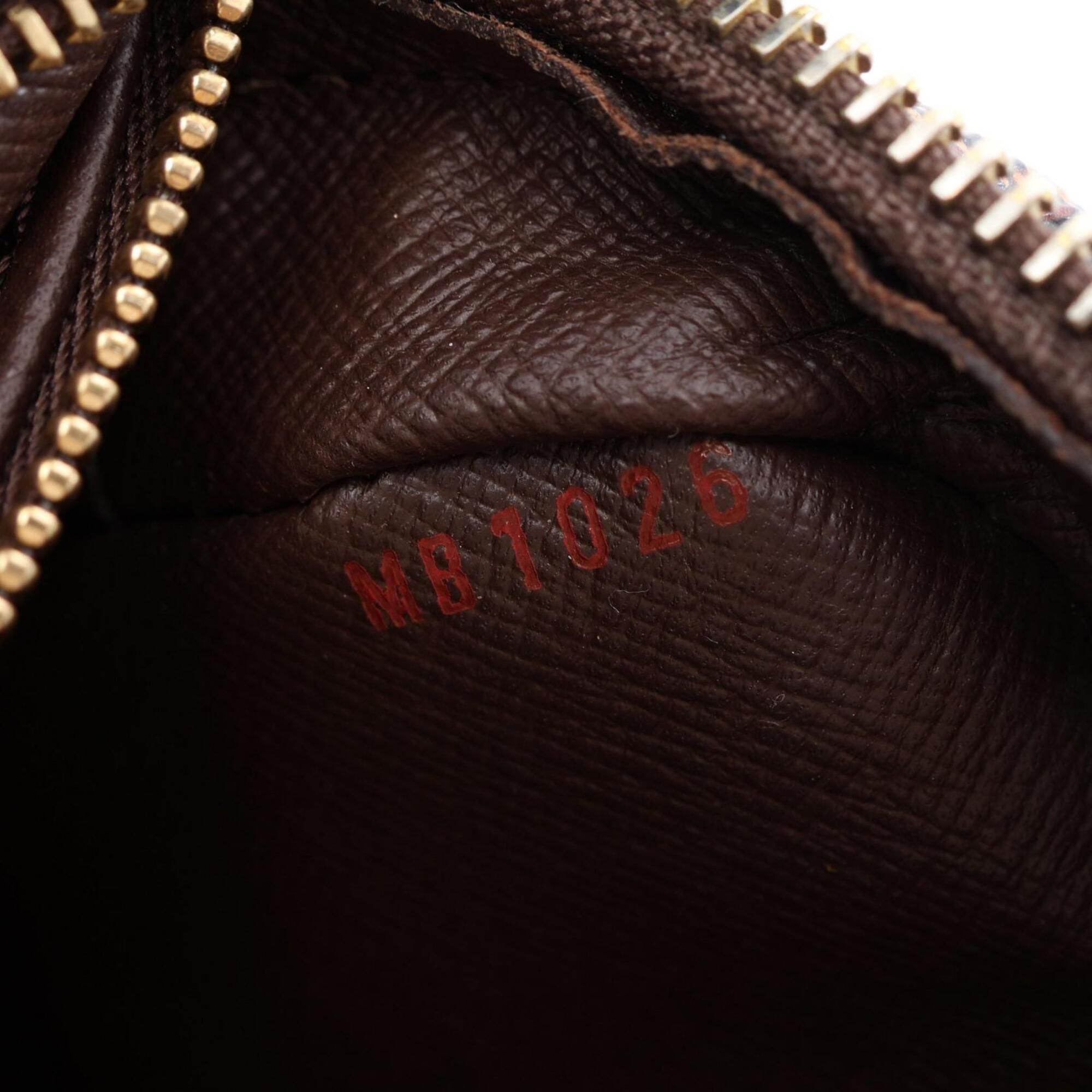 Coated Canvas Damier Canvas Leather Handbag Shoulder Bag (Pre-Owned) - Louis Vuitton - Modalova
