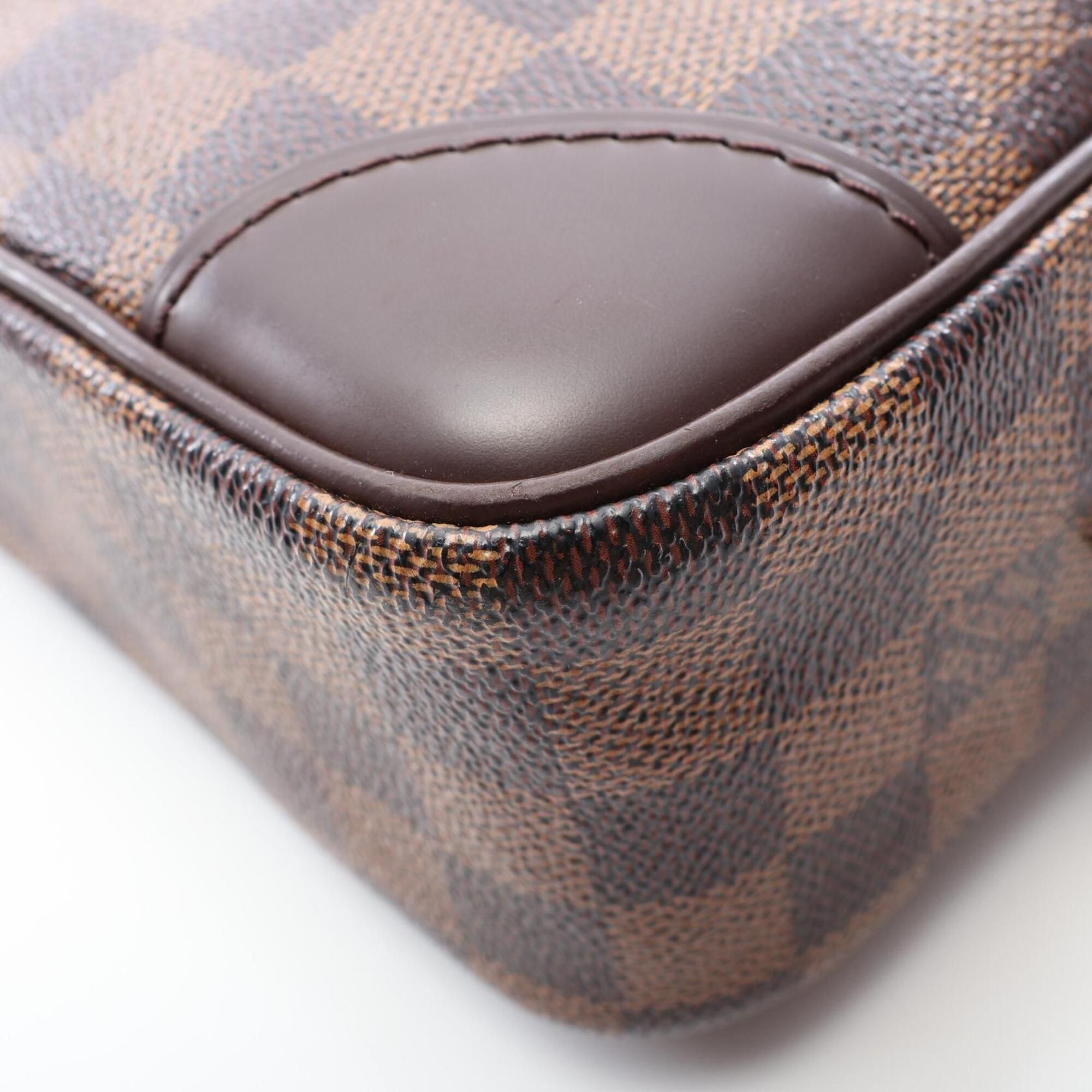 Coated Canvas Damier Canvas Leather Handbag Shoulder Bag (Pre-Owned) - Louis Vuitton - Modalova