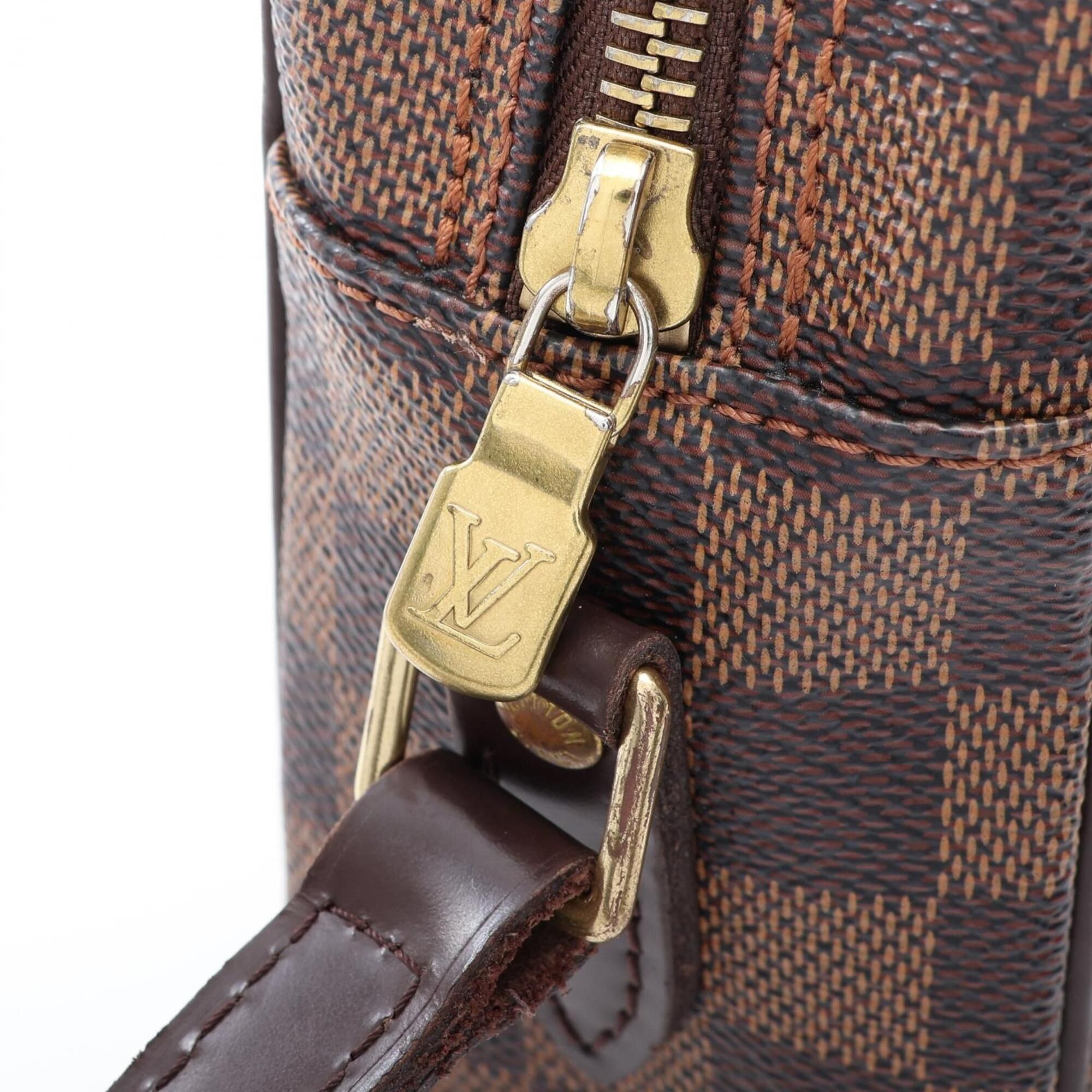 Coated Canvas Damier Canvas Leather Handbag Shoulder Bag (Pre-Owned) - Louis Vuitton - Modalova
