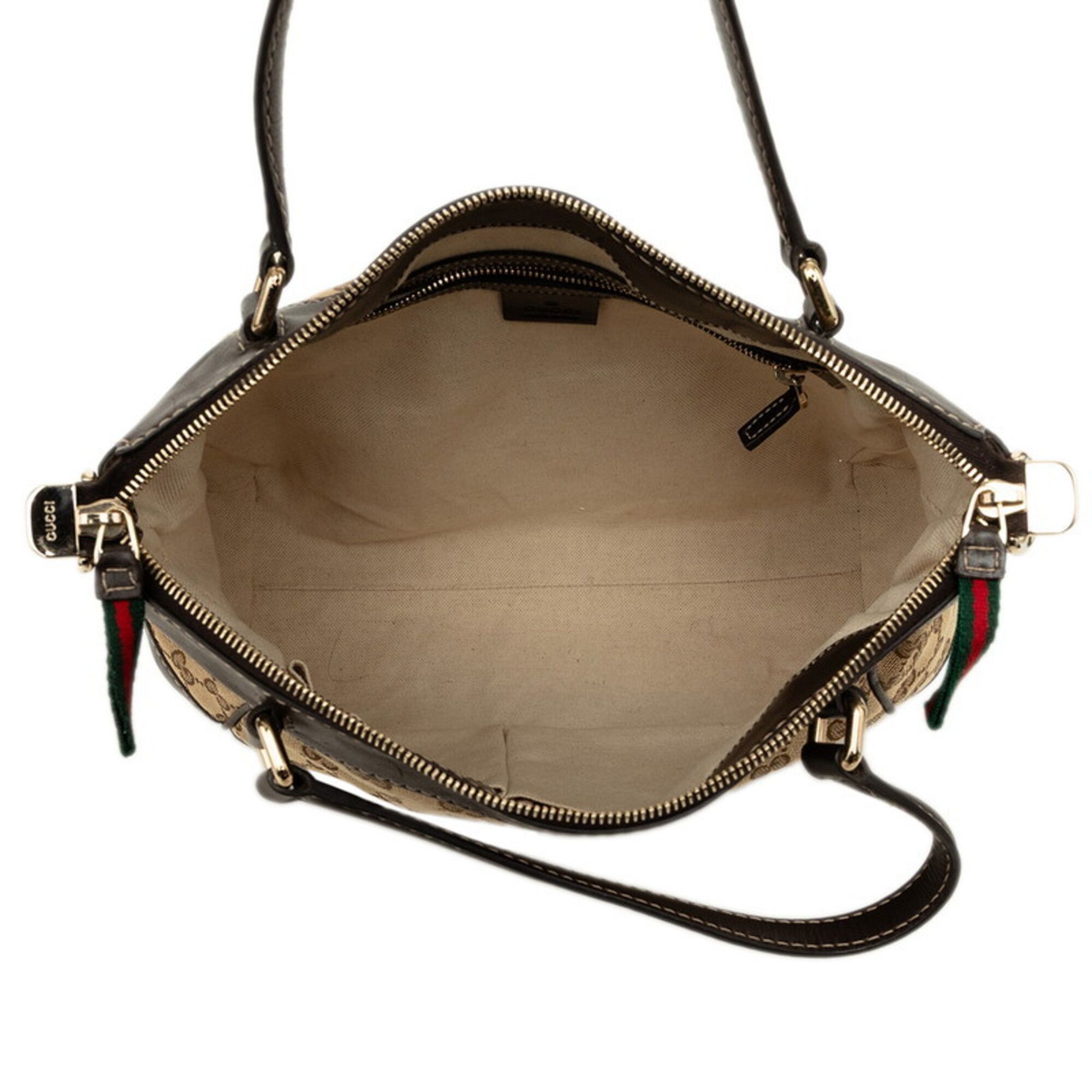 Canvas Leather Handbag Shoulder Bag (Pre-Owned) - Gucci - Modalova