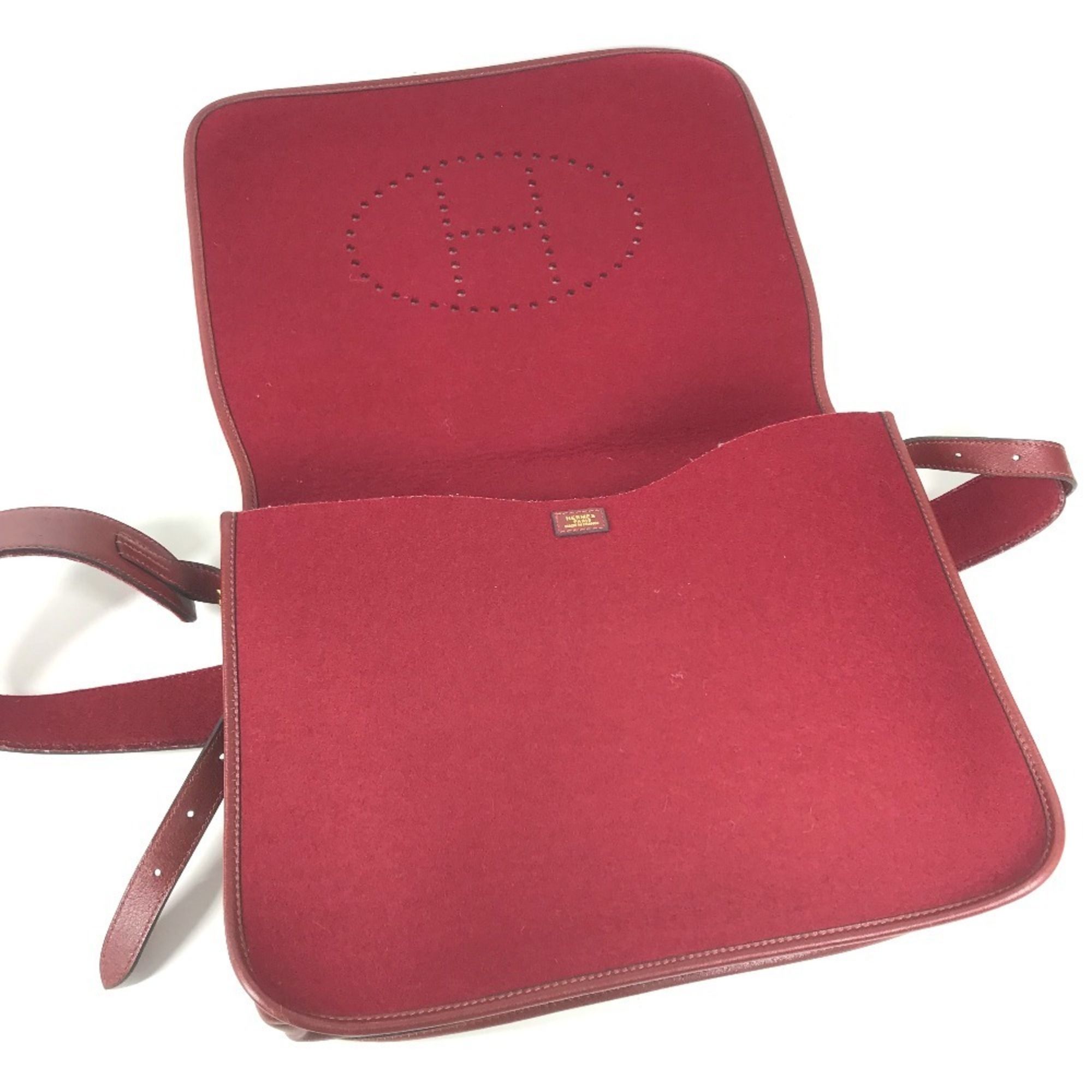 Felt Leather Shoulder Bag (Pre-Owned) - Hermes - Modalova