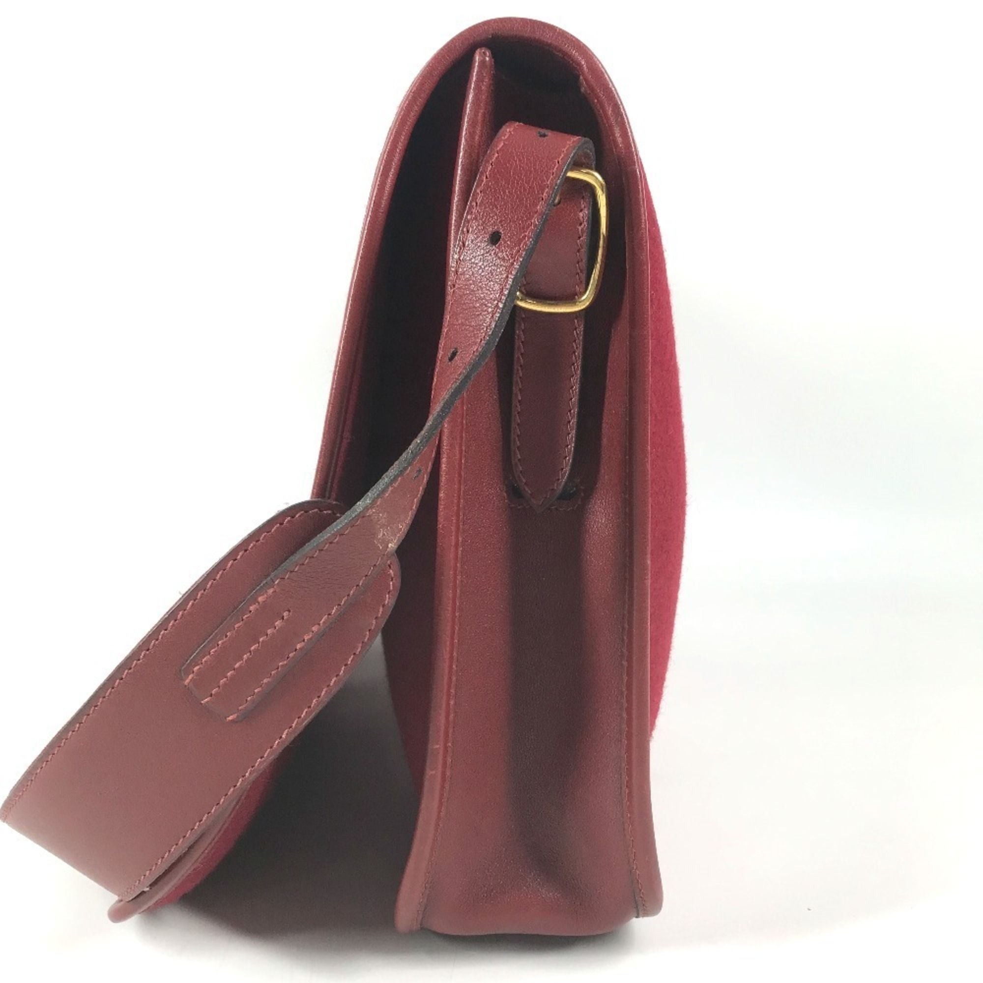 Felt Leather Shoulder Bag (Pre-Owned) - Hermes - Modalova