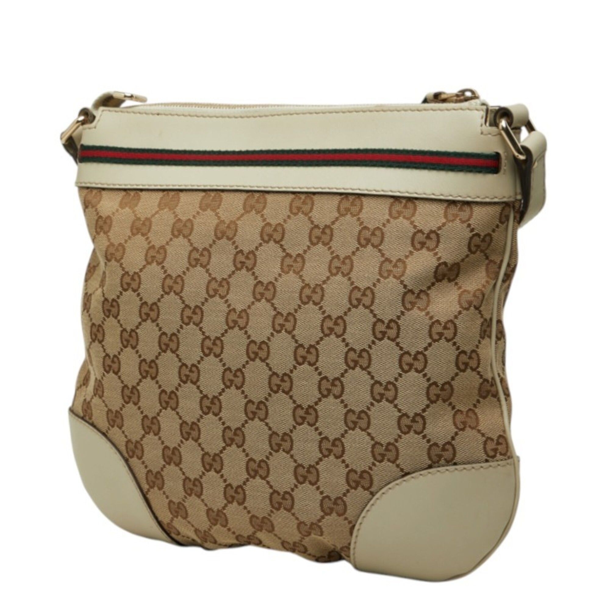 Canvas Leather Shoulder Bag (Pre-Owned) - Gucci - Modalova