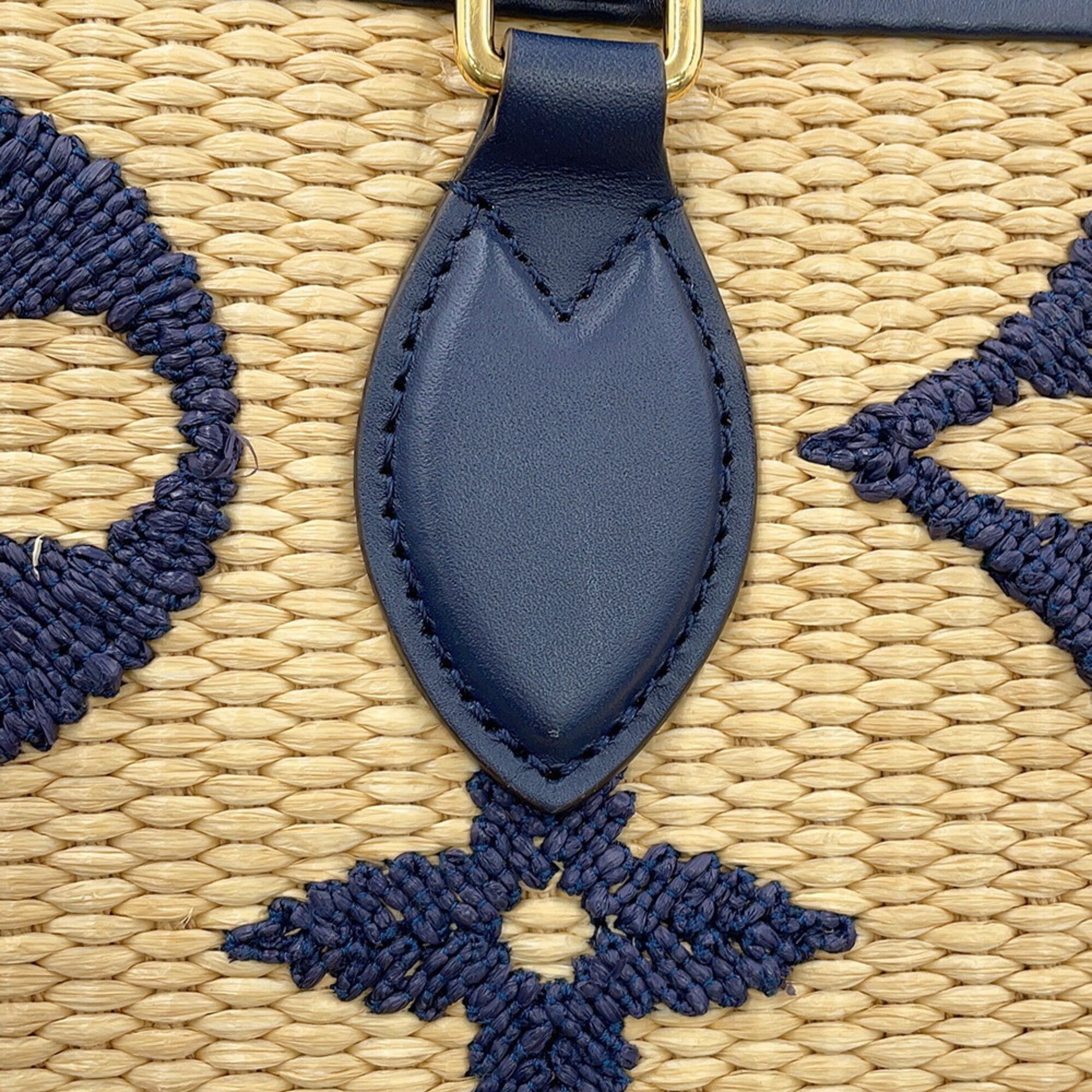 Monogram Raffia Handbag Tote Bag (Pre-Owned) - Louis Vuitton - Modalova