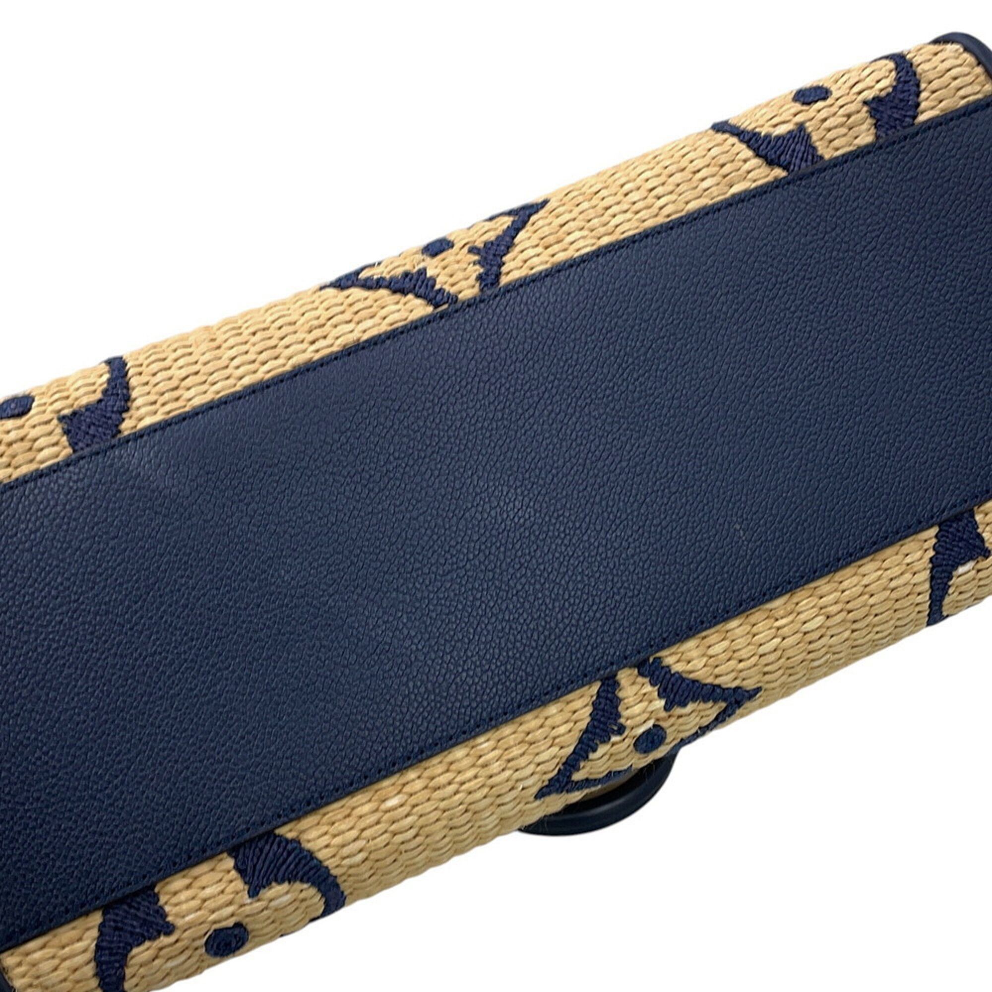 Monogram Raffia Handbag Tote Bag (Pre-Owned) - Louis Vuitton - Modalova