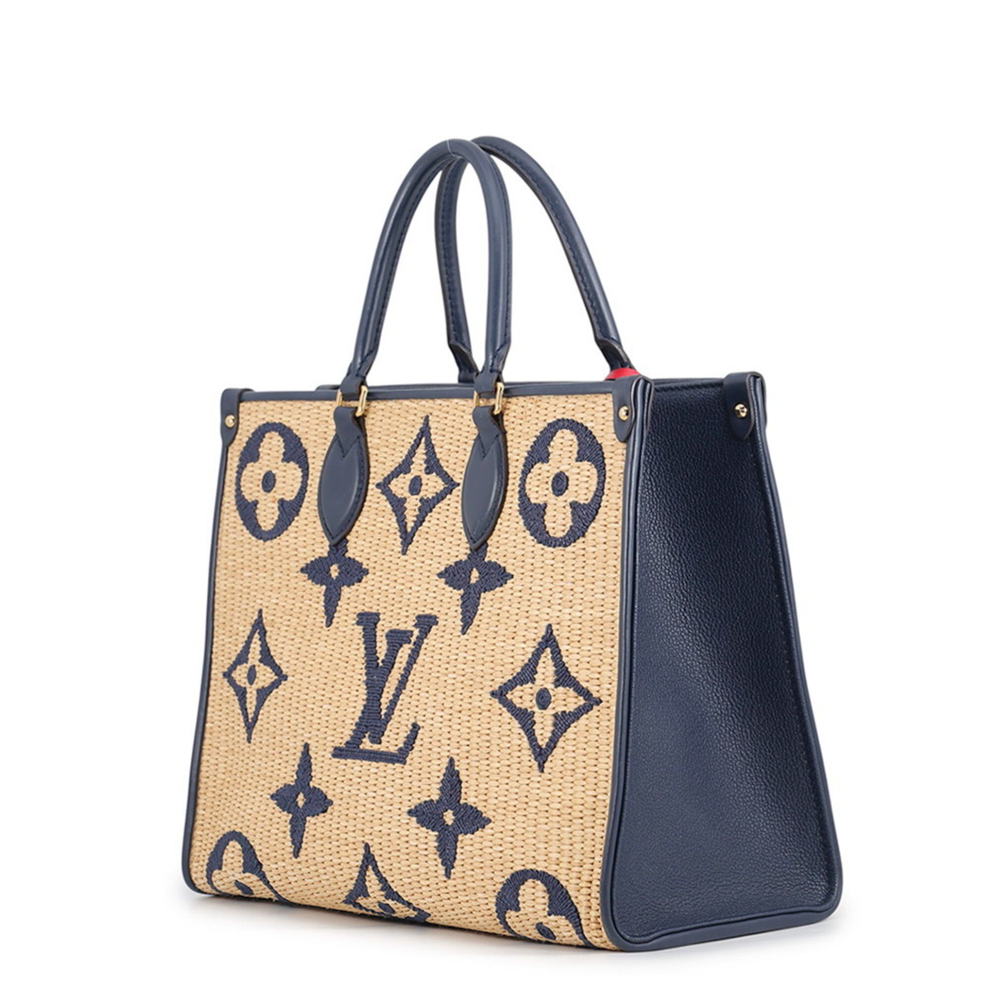 Monogram Raffia Handbag Tote Bag (Pre-Owned) - Louis Vuitton - Modalova