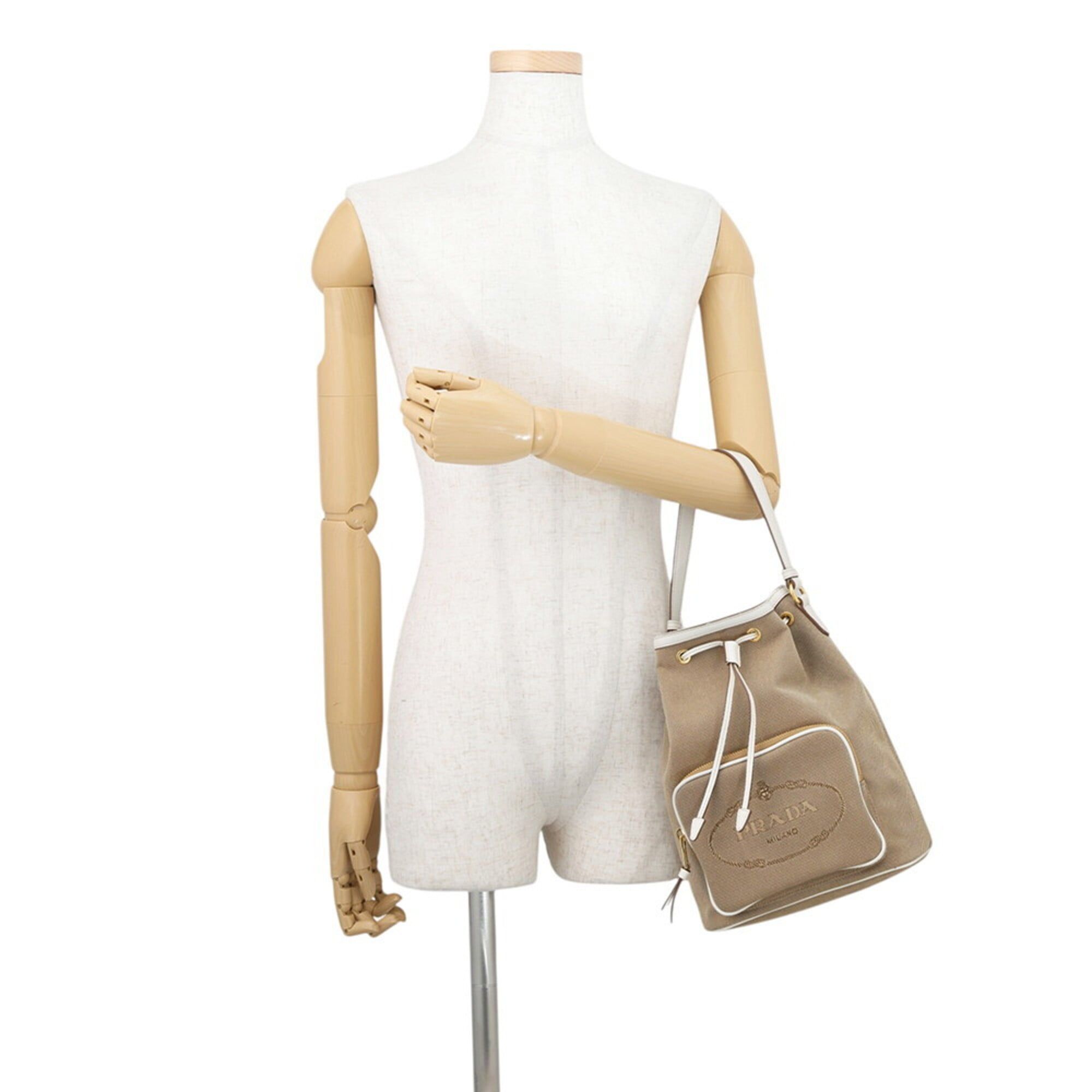 Canvas Leather Handbag (Pre-Owned) - Prada - Modalova