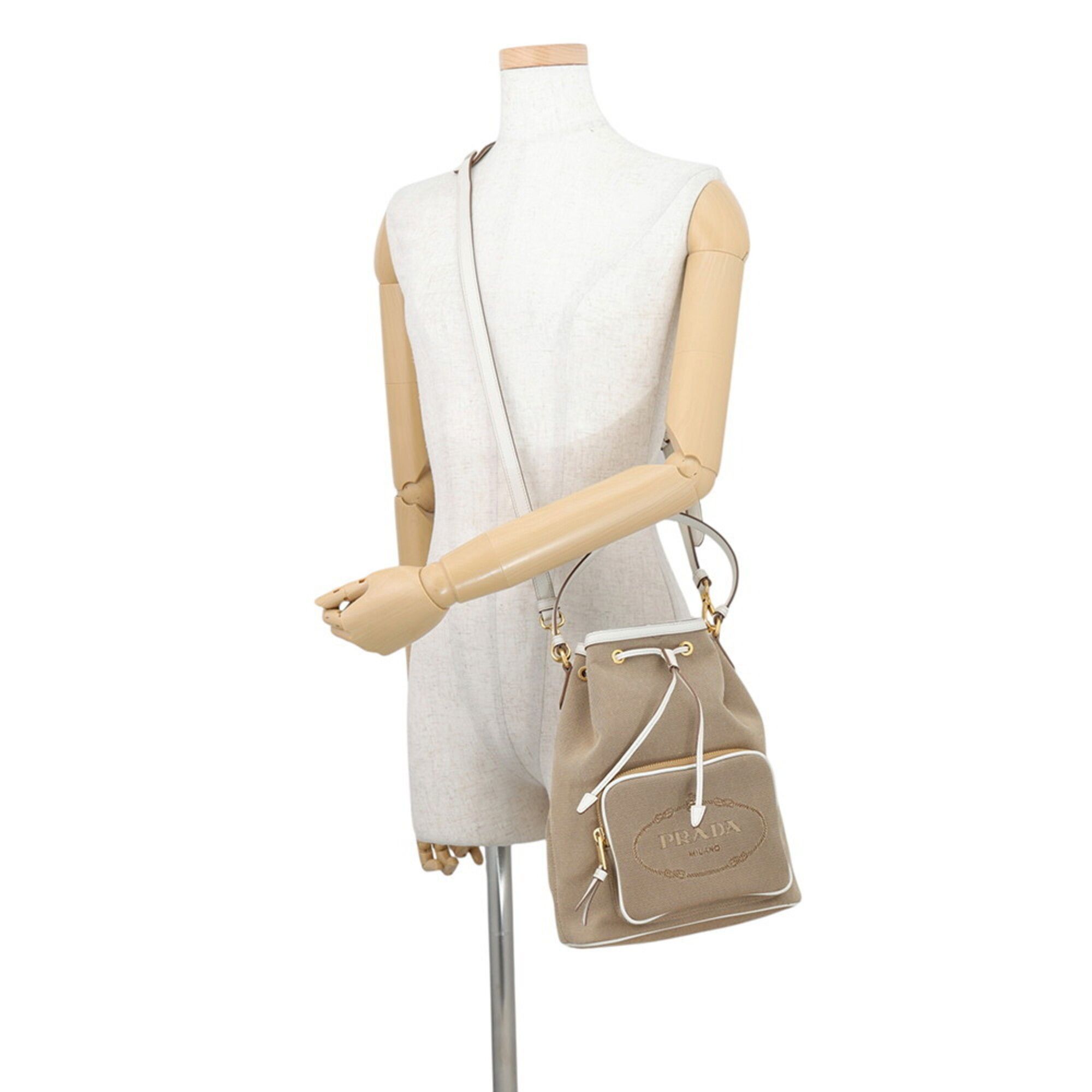 Canvas Leather Handbag (Pre-Owned) - Prada - Modalova