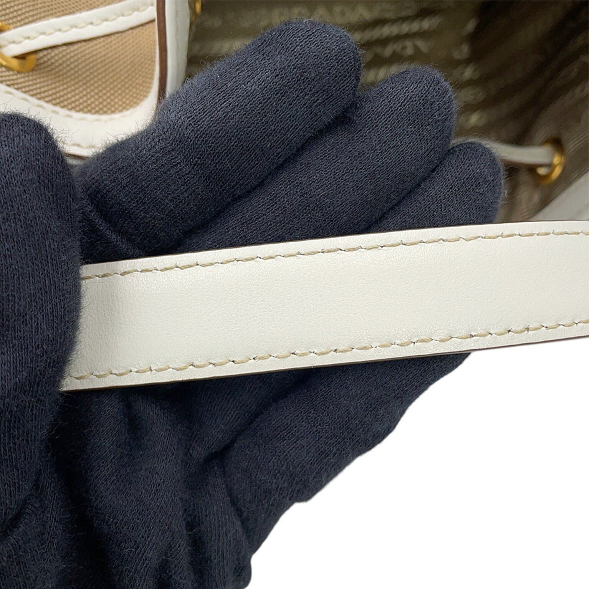 Canvas Leather Handbag (Pre-Owned) - Prada - Modalova