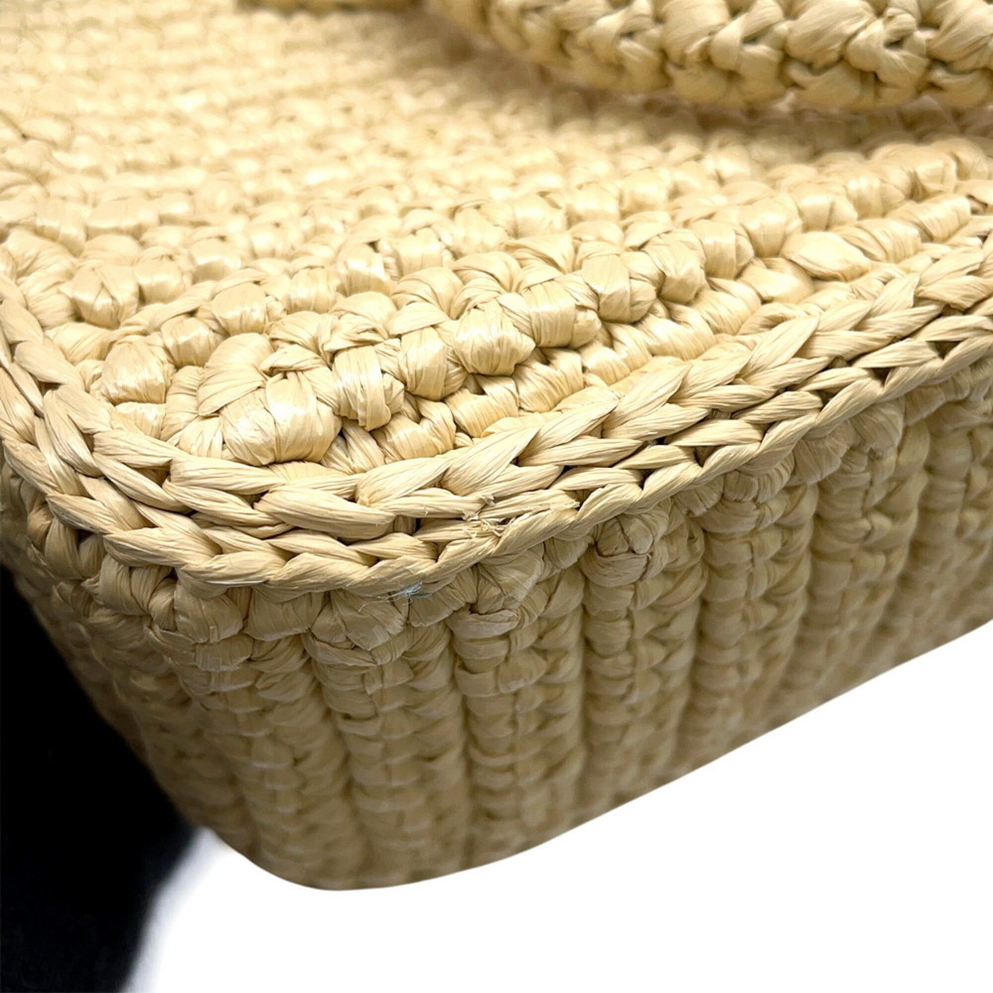 Raffia Leather Handbag Shoulder Bag (Pre-Owned) - Miu Miu - Modalova