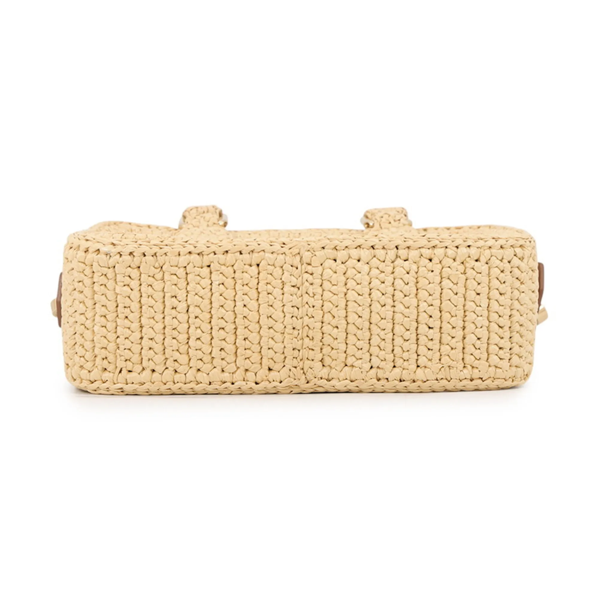 Raffia Leather Handbag Shoulder Bag (Pre-Owned) - Miu Miu - Modalova