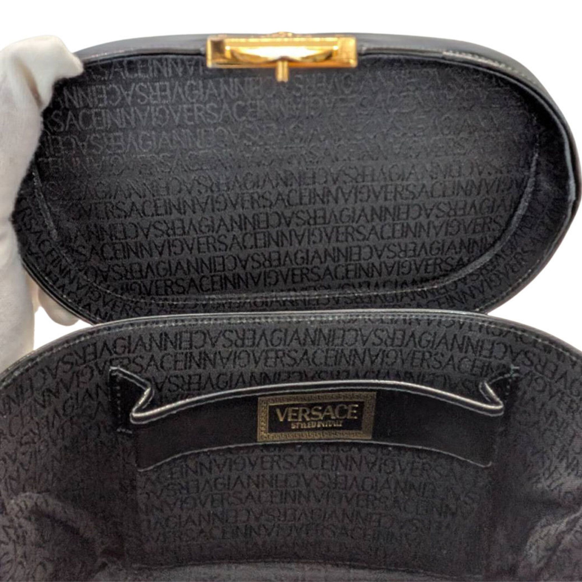 Leather Handbag (Pre-Owned) - Versace - Modalova