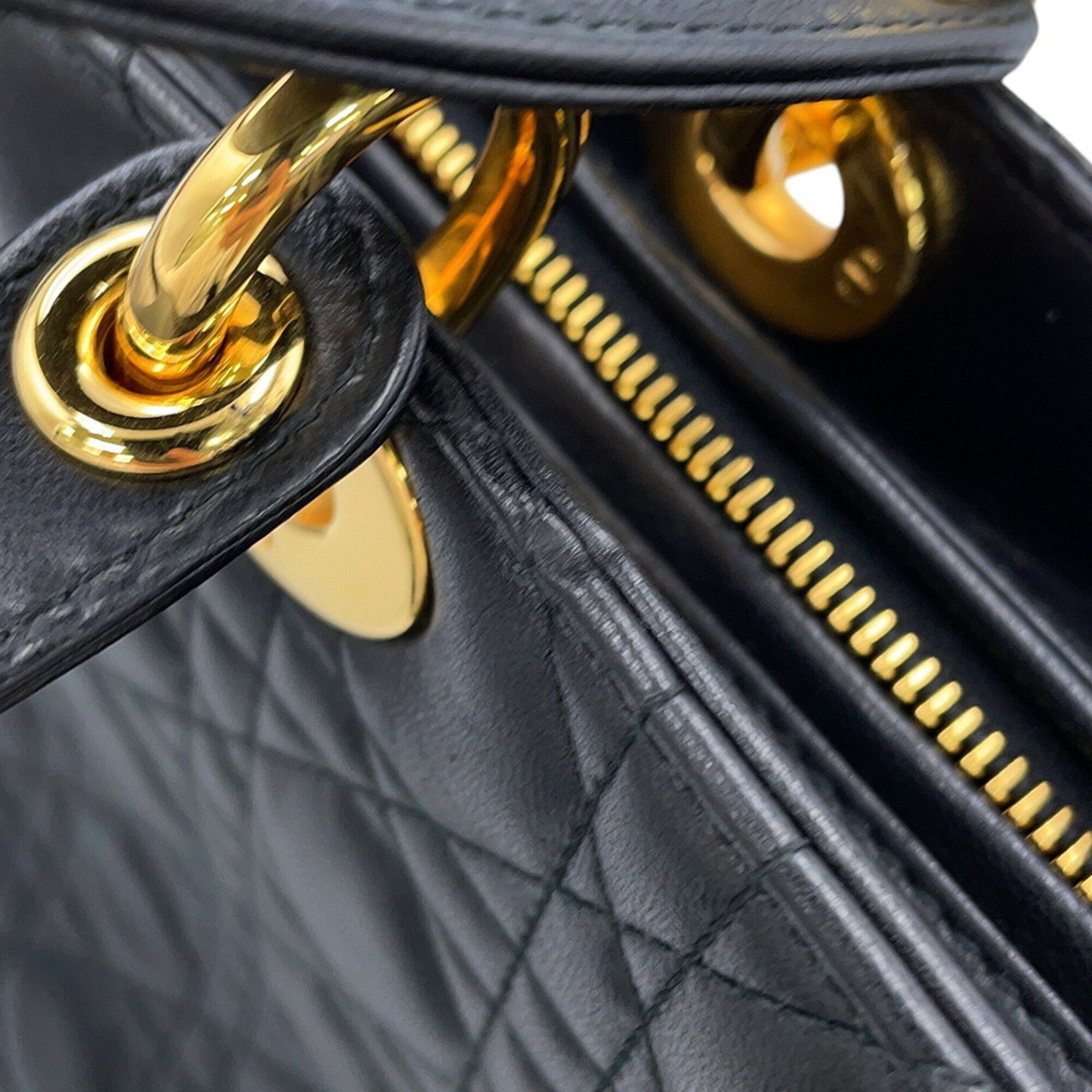 Lady Dior Leather Handbag (Pre-Owned) - Christian Dior - Modalova