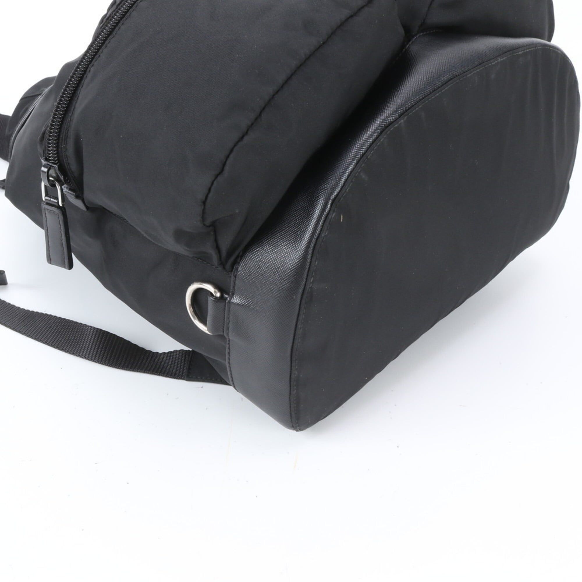 Leather Nylon Backpack (Pre-Owned) - Prada - Modalova