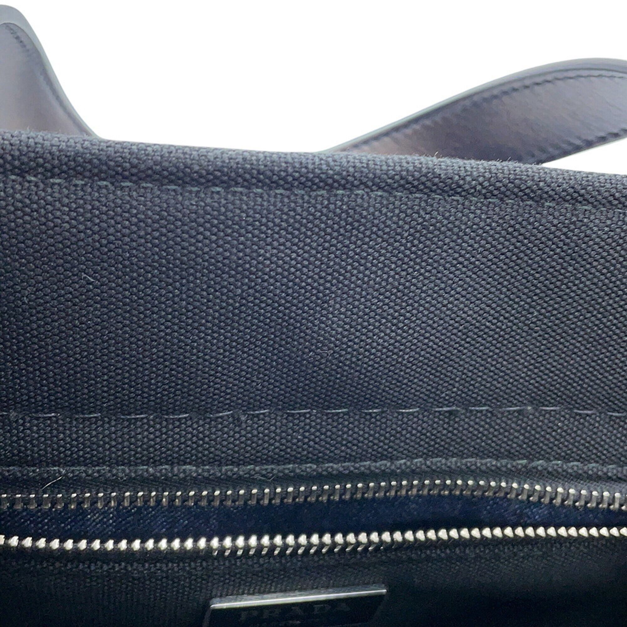 Denim Leather Handbag (Pre-Owned) - Prada - Modalova