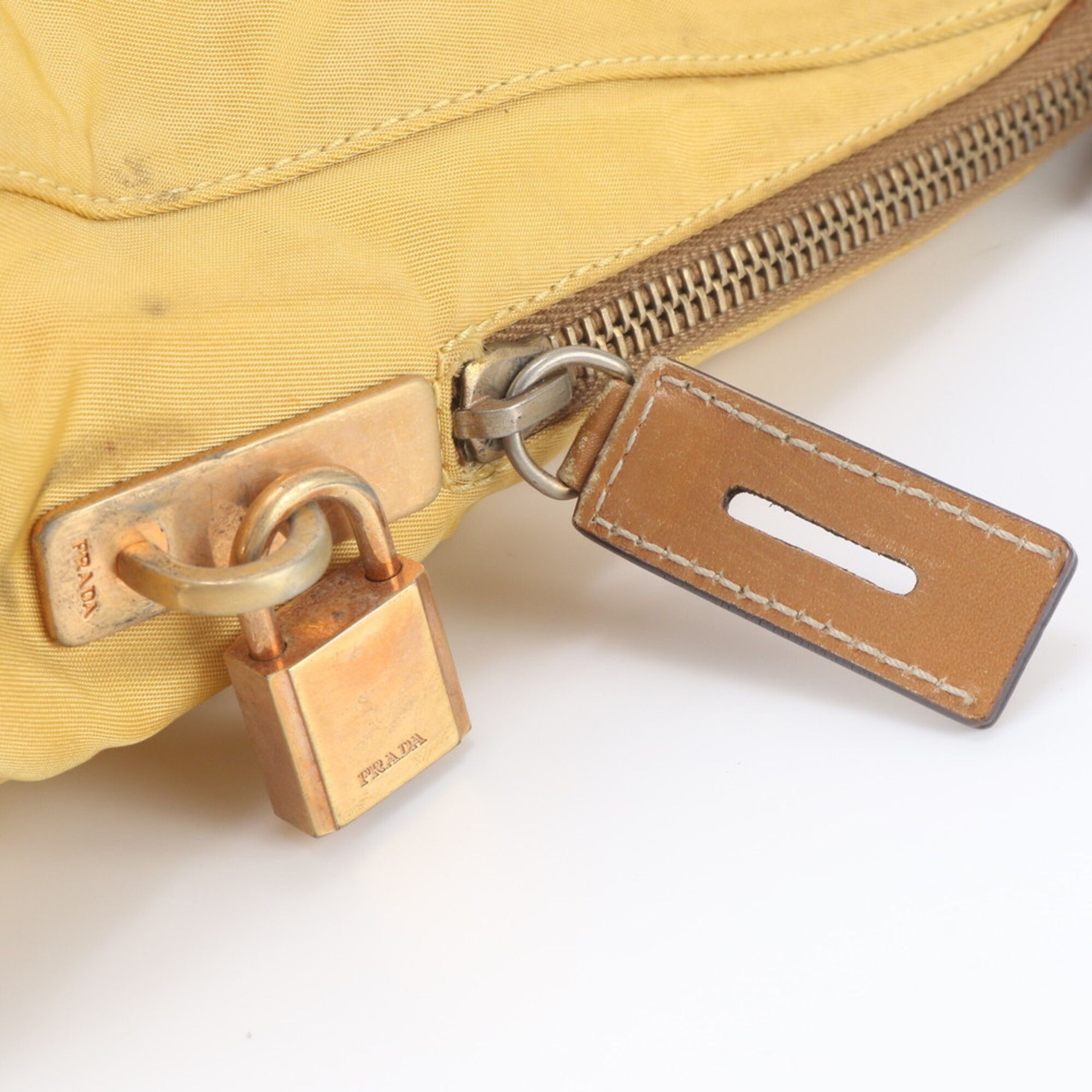 Leather Nylon Tote Bag (Pre-Owned) - Prada - Modalova