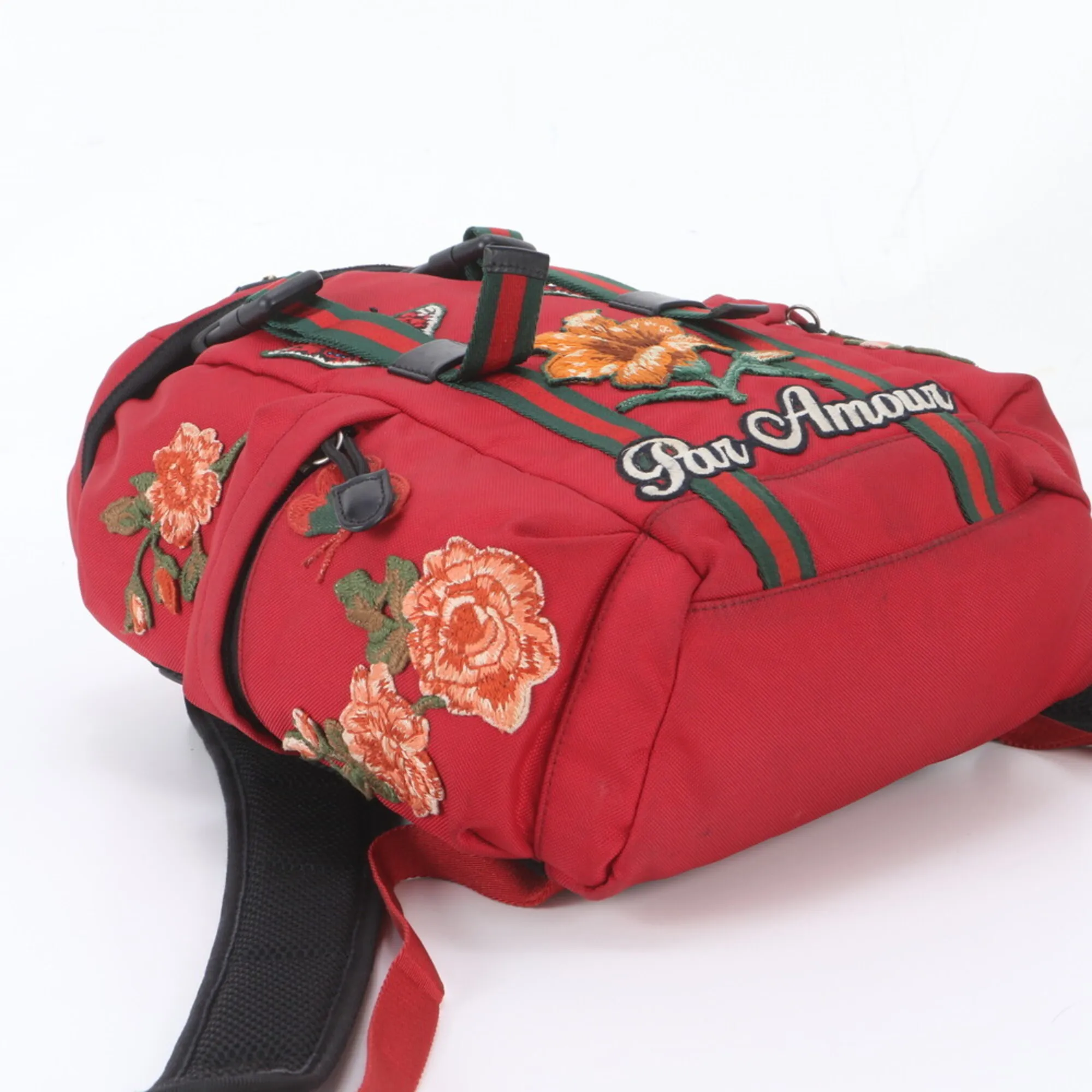 Leather Canvas Backpack Shoulder Bag (Pre-Owned) - Gucci - Modalova