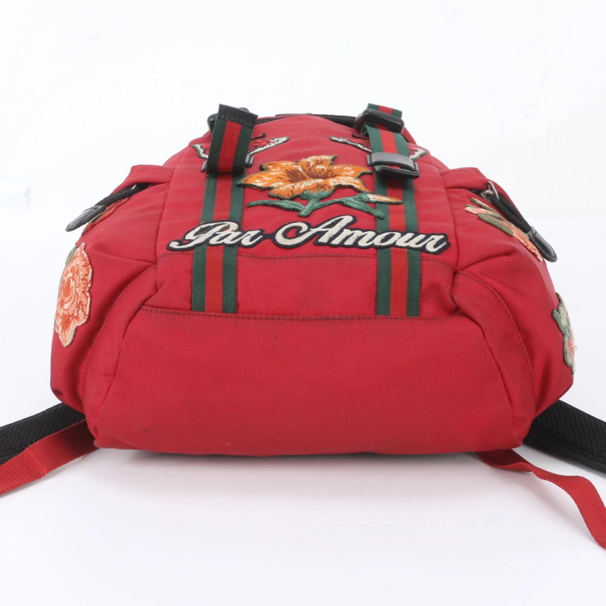 Leather Canvas Backpack Shoulder Bag (Pre-Owned) - Gucci - Modalova