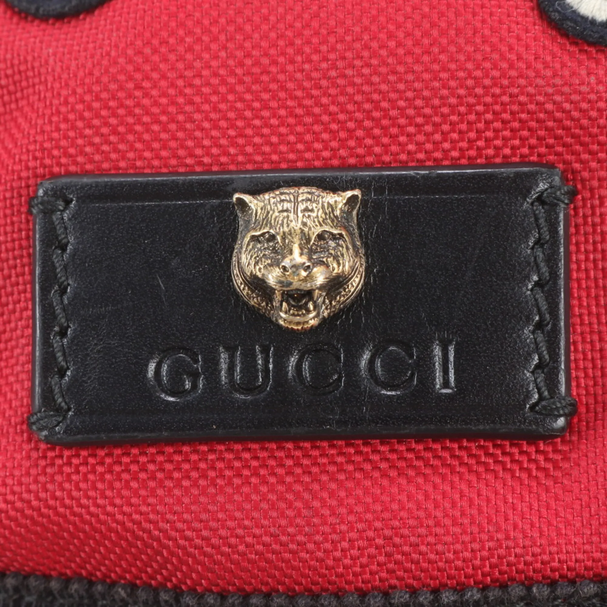 Leather Canvas Backpack Shoulder Bag (Pre-Owned) - Gucci - Modalova