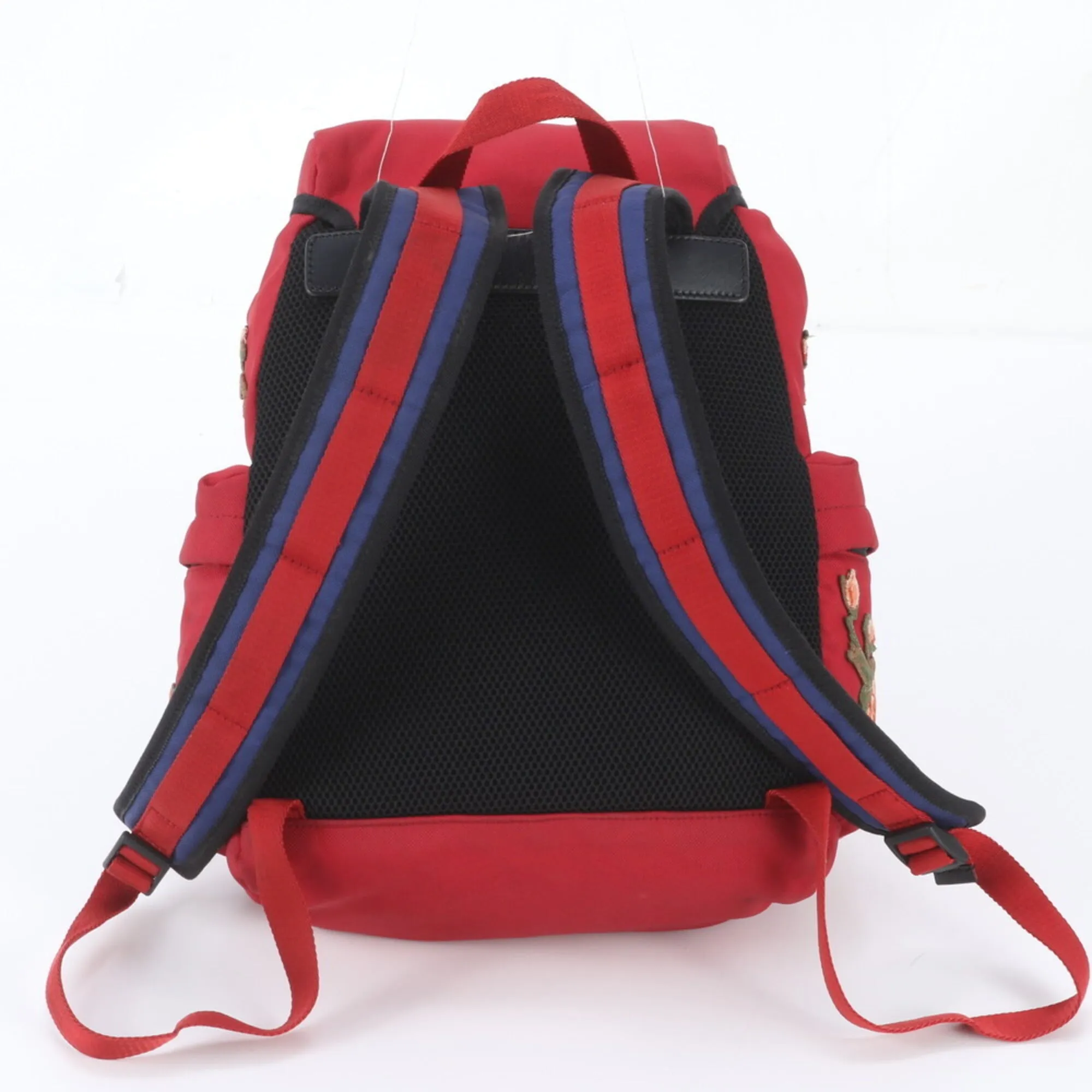Leather Canvas Backpack Shoulder Bag (Pre-Owned) - Gucci - Modalova
