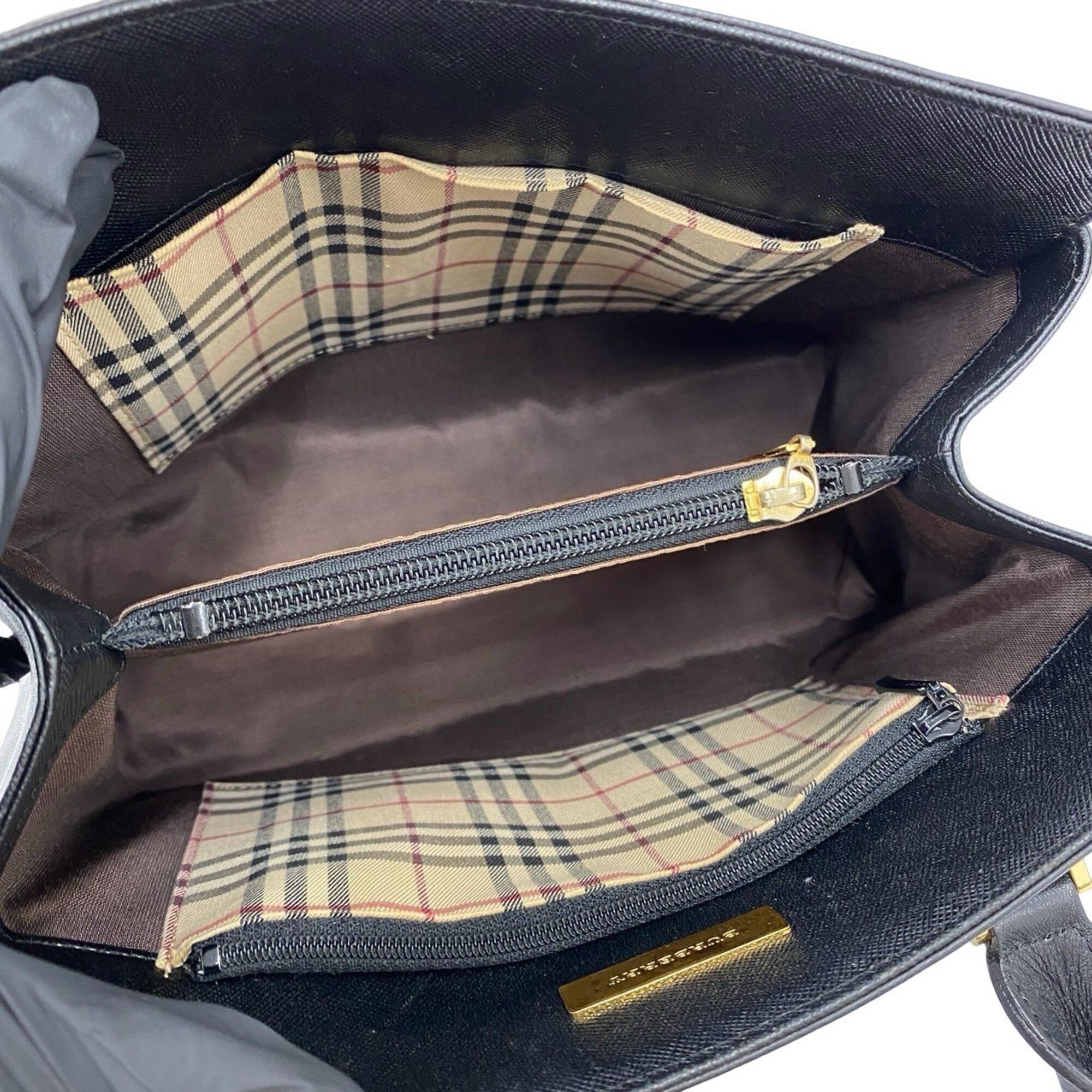 Leather Handbag Tote Bag (Pre-Owned) - Burberry - Modalova