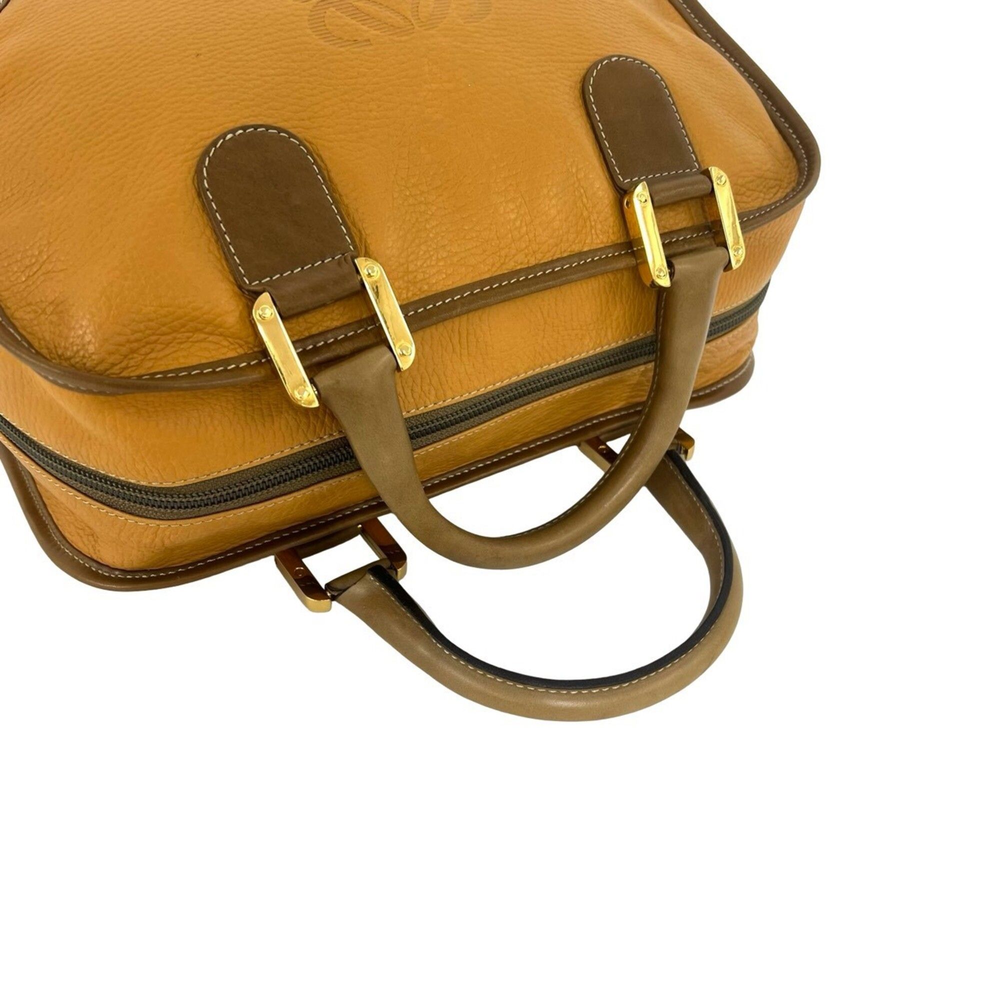Leather Boston Bag Handbag (Pre-Owned) - Loewe - Modalova