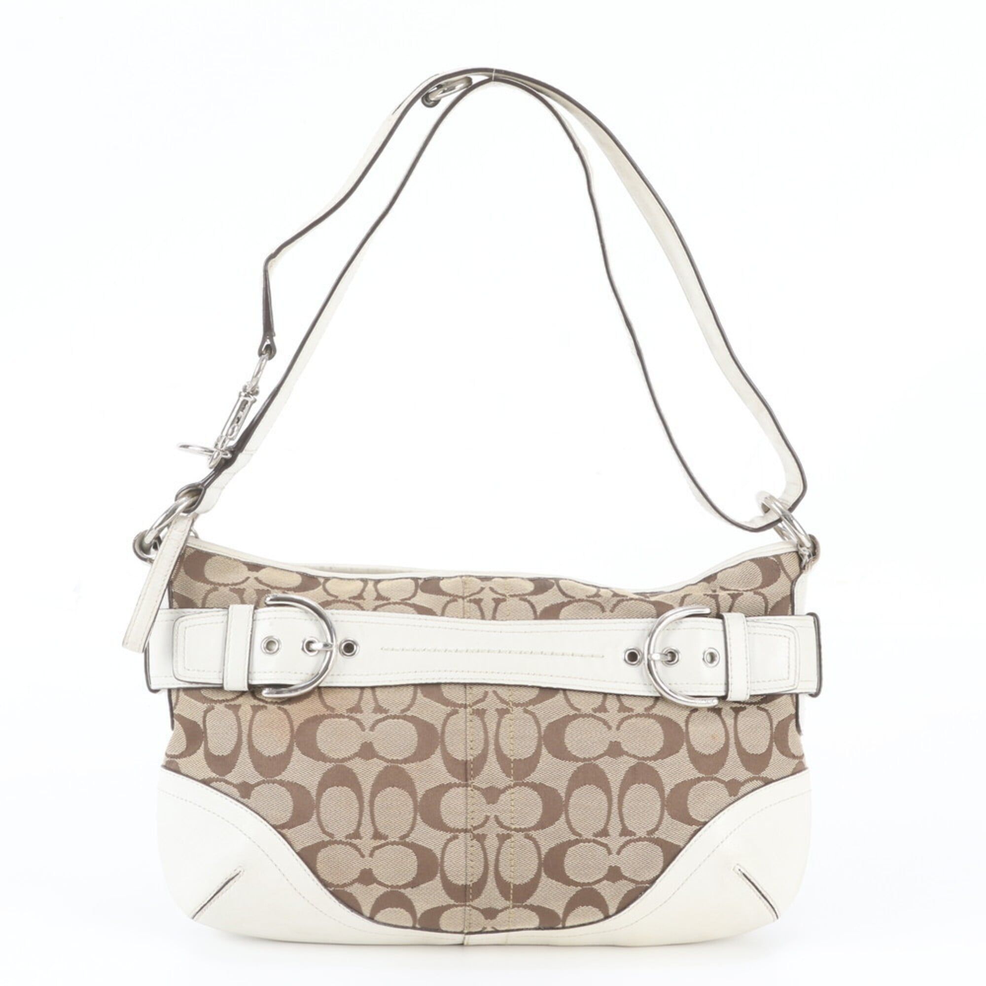 Leather Canvas Handbag Shoulder Bag Tote Bag (Pre-Owned) - Coach - Modalova