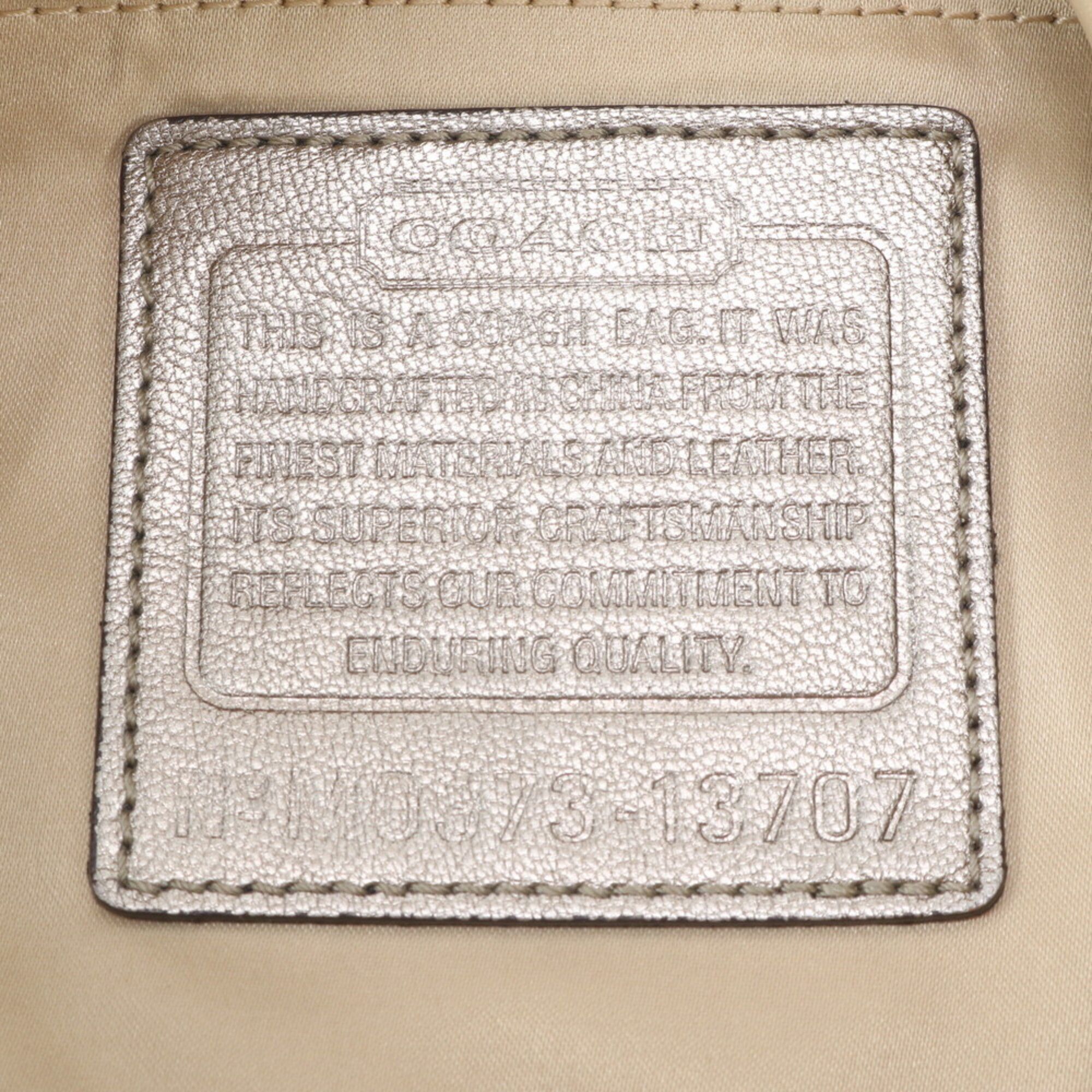 Leather Canvas Handbag Shoulder Bag Tote Bag (Pre-Owned) - Coach - Modalova