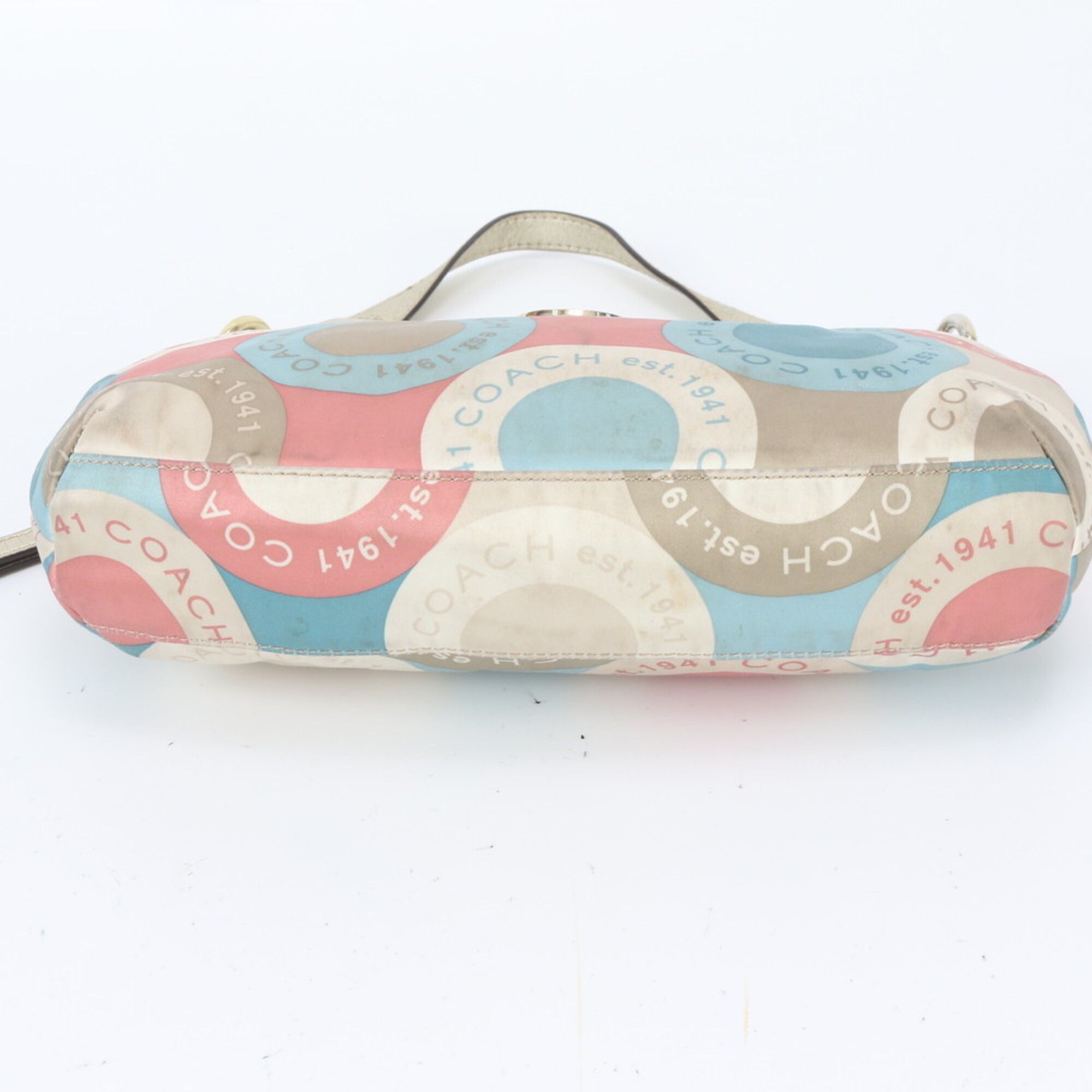 Leather Nylon Handbag Shoulder Bag (Pre-Owned) - Coach - Modalova