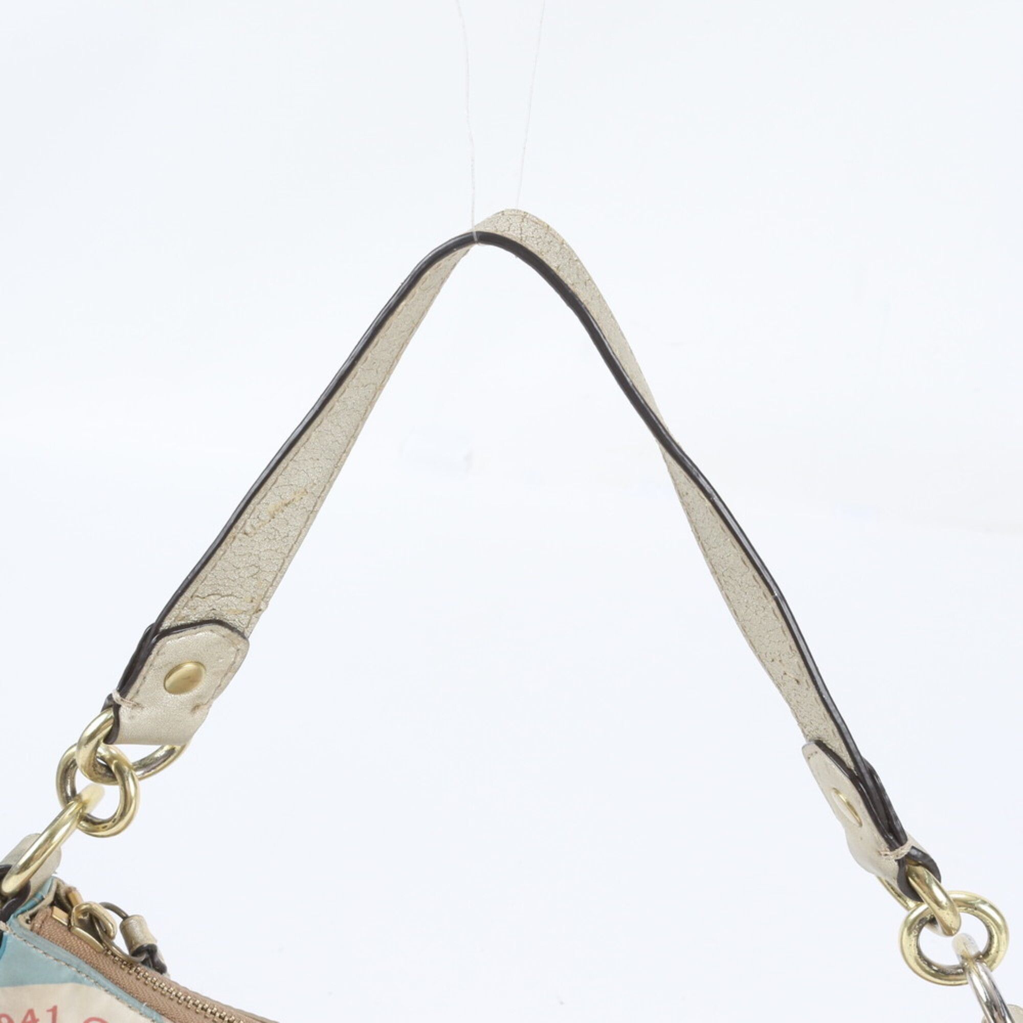 Leather Nylon Handbag Shoulder Bag (Pre-Owned) - Coach - Modalova