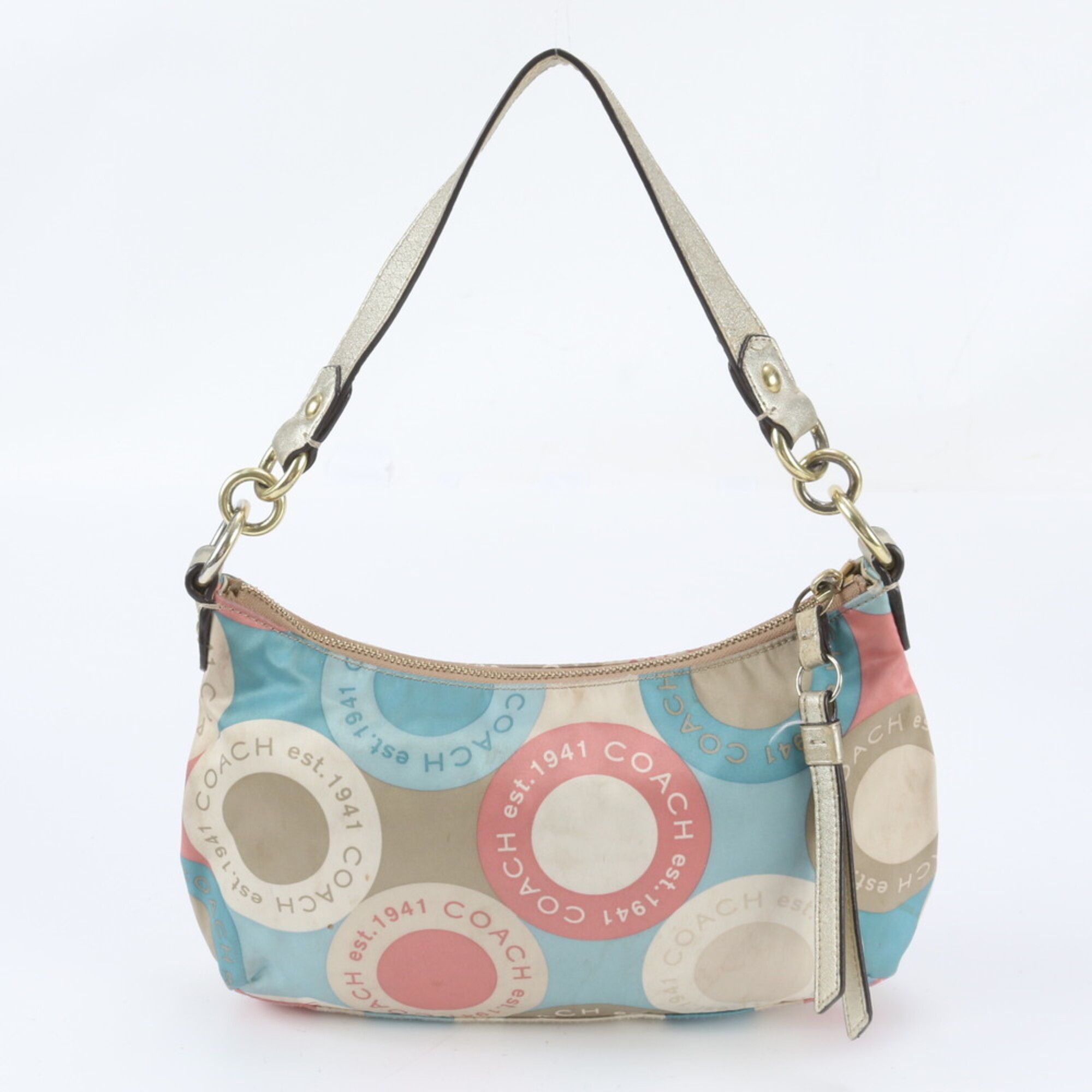 Leather Nylon Handbag Shoulder Bag (Pre-Owned) - Coach - Modalova