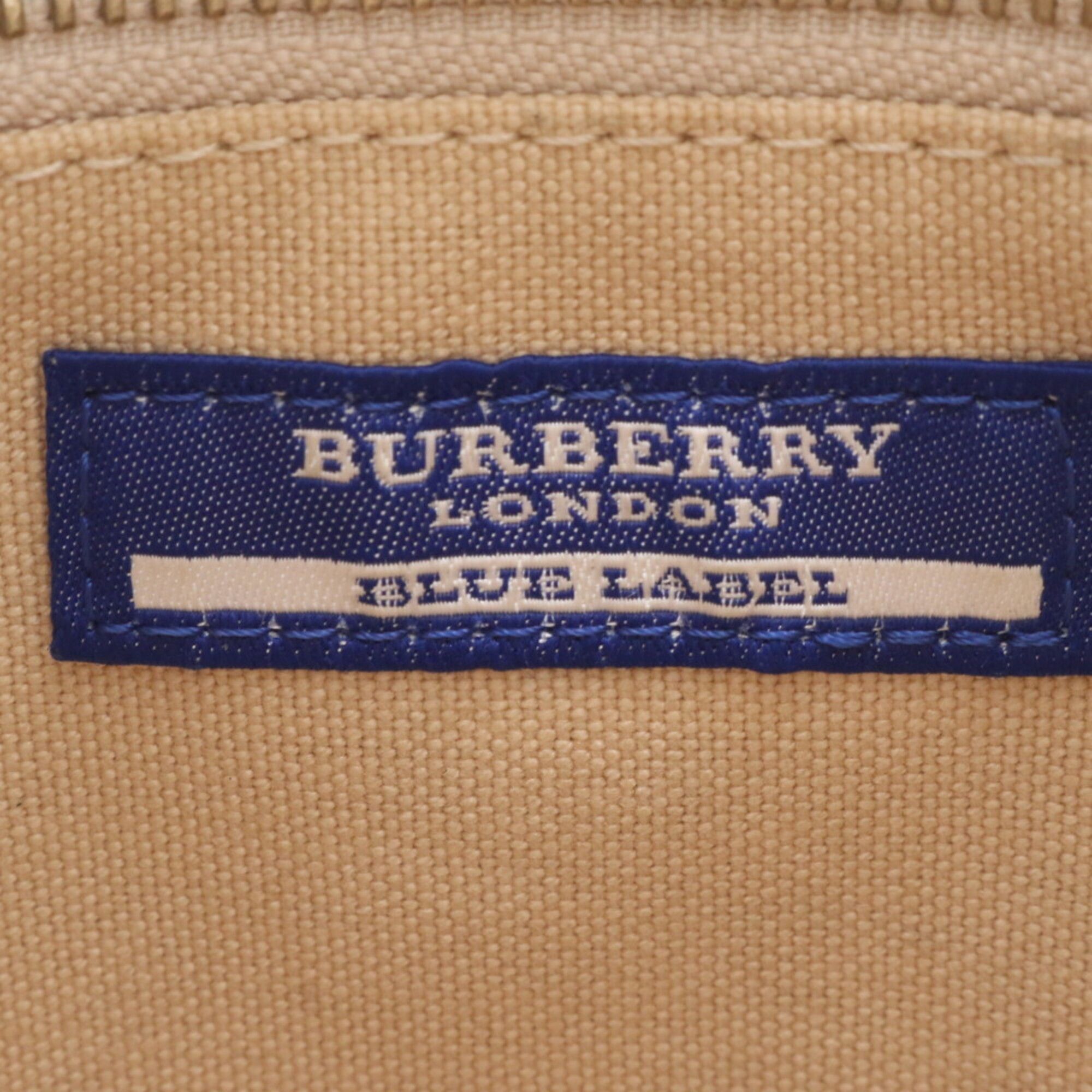 Leather Canvas Handbag Shoulder Bag Tote Bag (Pre-Owned) - Burberry - Modalova