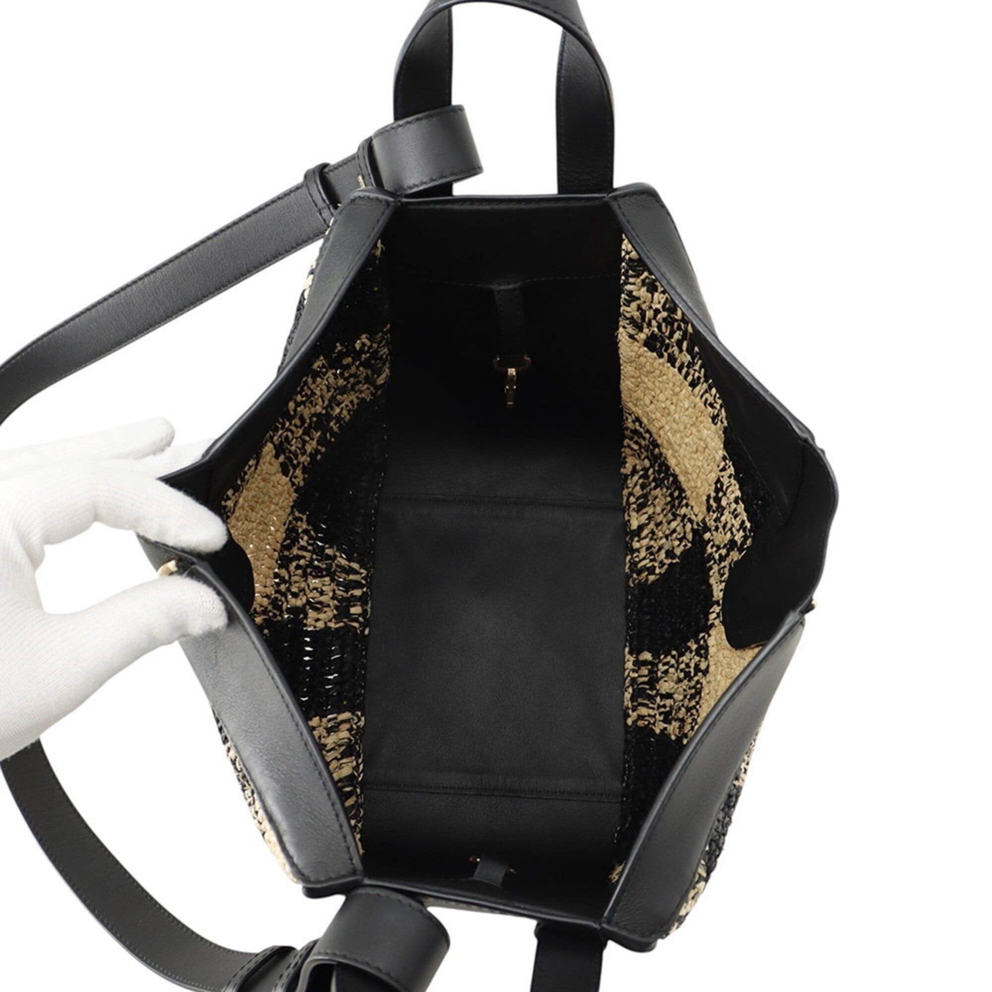 Raffia Leather Handbag (Pre-Owned) - Loewe - Modalova