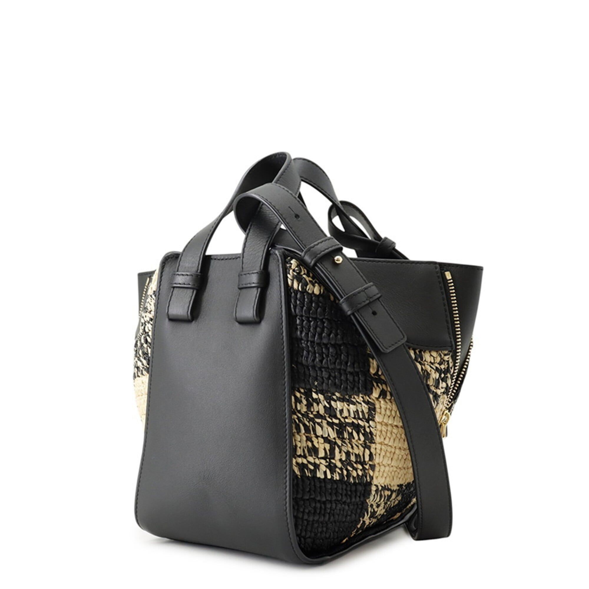 Raffia Leather Handbag (Pre-Owned) - Loewe - Modalova