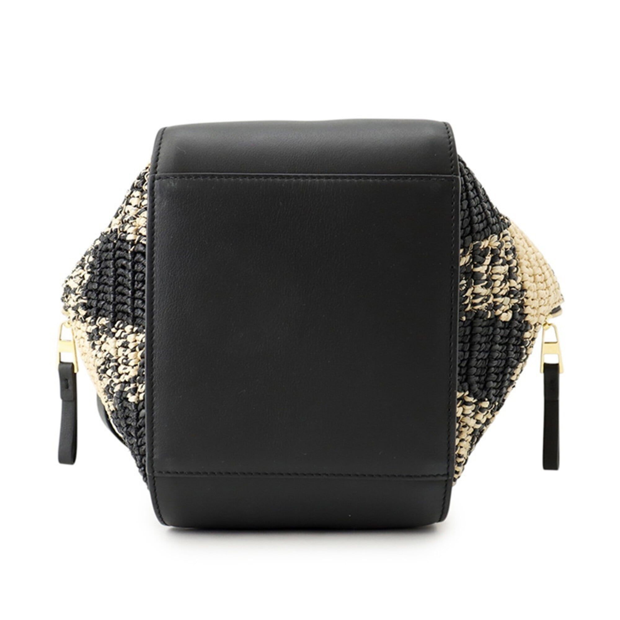 Raffia Leather Handbag (Pre-Owned) - Loewe - Modalova
