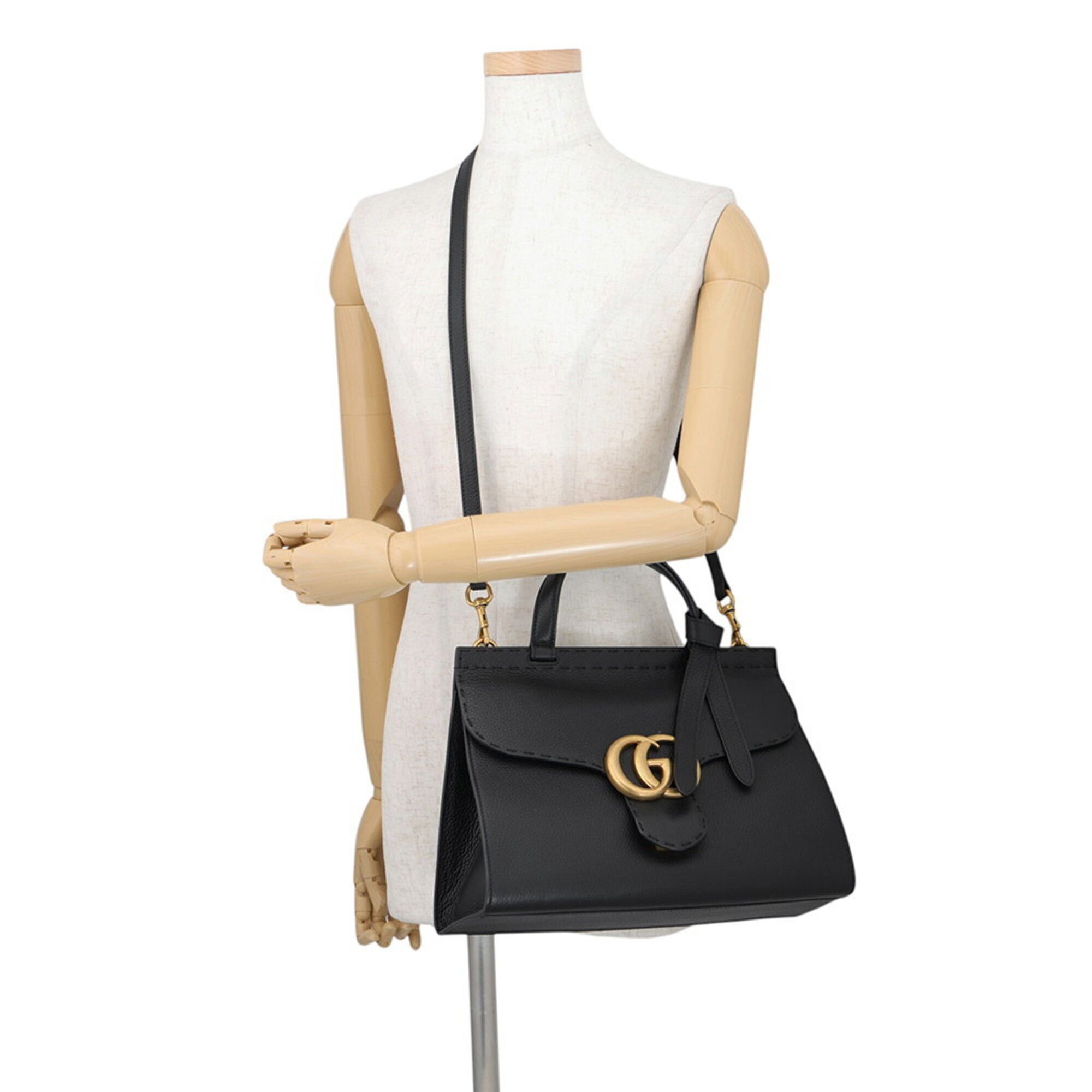 Leather Handbag (Pre-Owned) - Gucci - Modalova