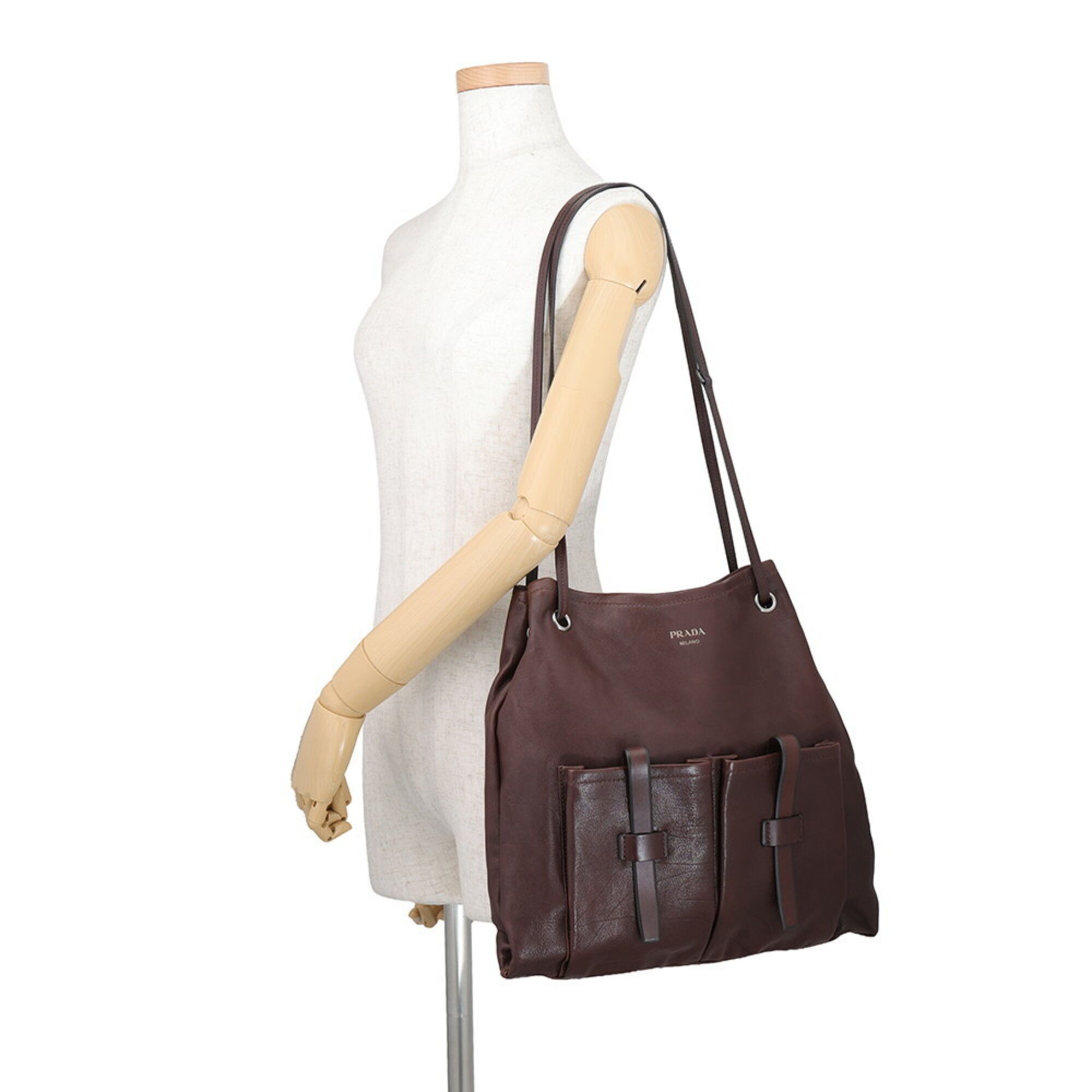 Leather Handbag Shoulder Bag (Pre-Owned) - Prada - Modalova