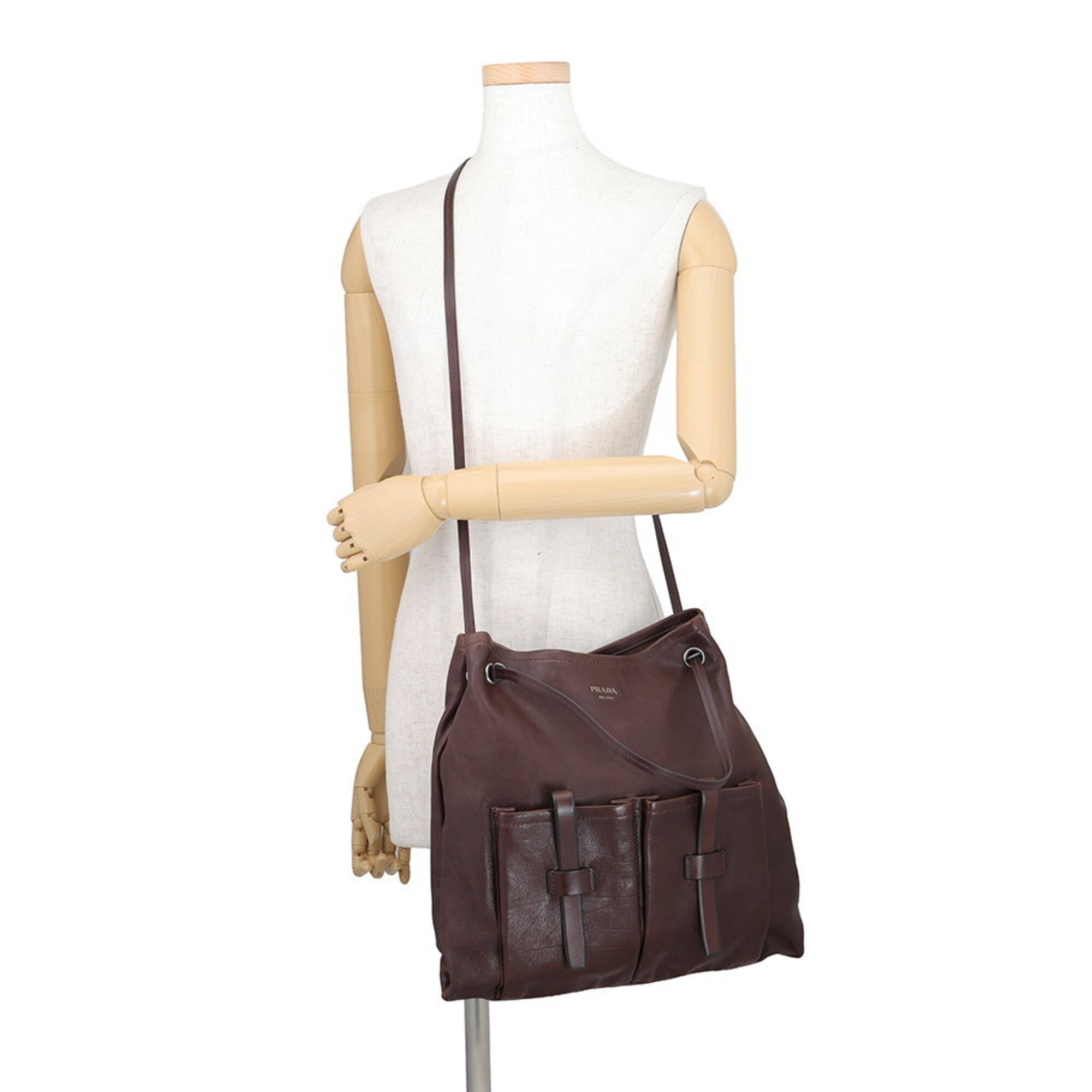 Leather Handbag Shoulder Bag (Pre-Owned) - Prada - Modalova
