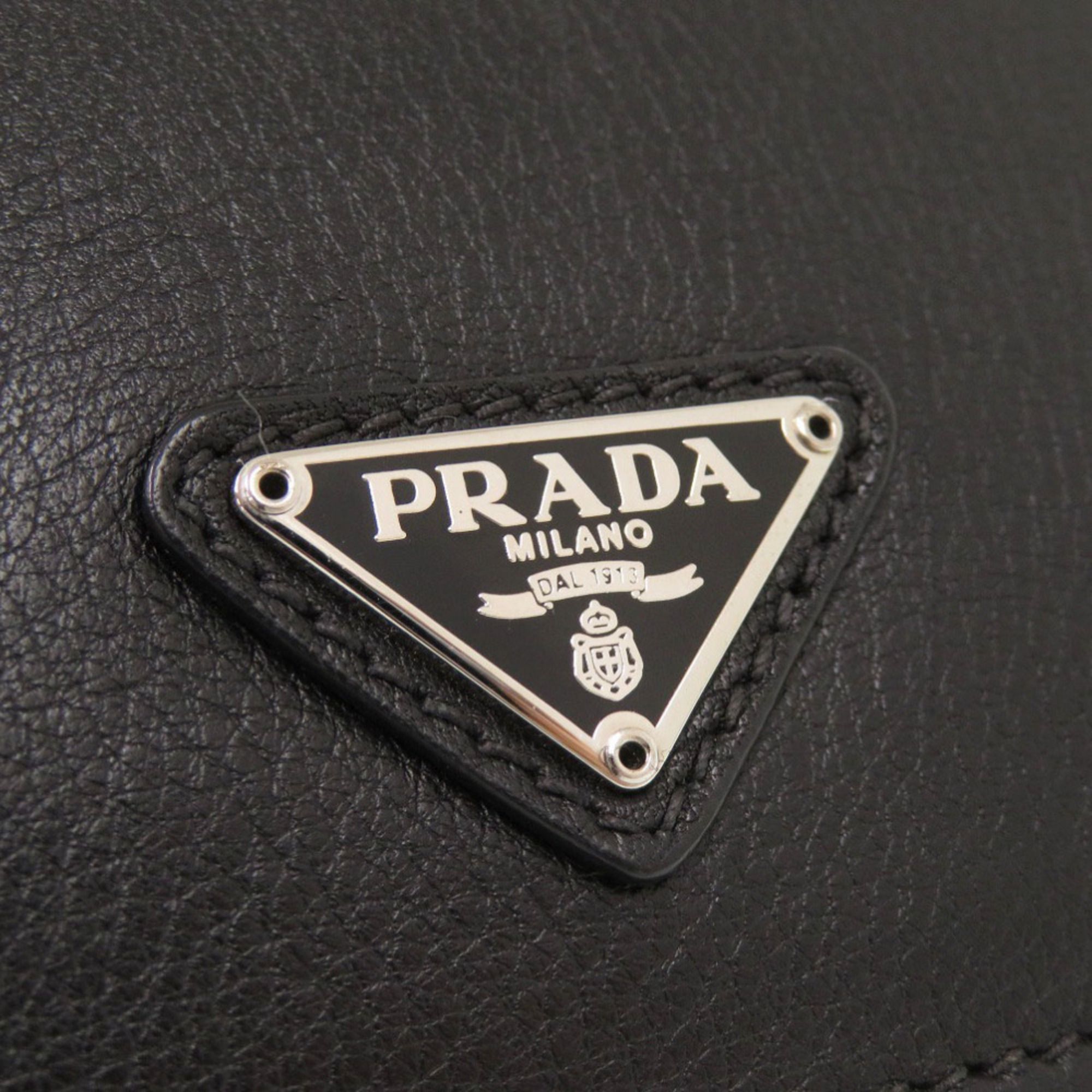Leather Clutch Bag (Pre-Owned) - Prada - Modalova