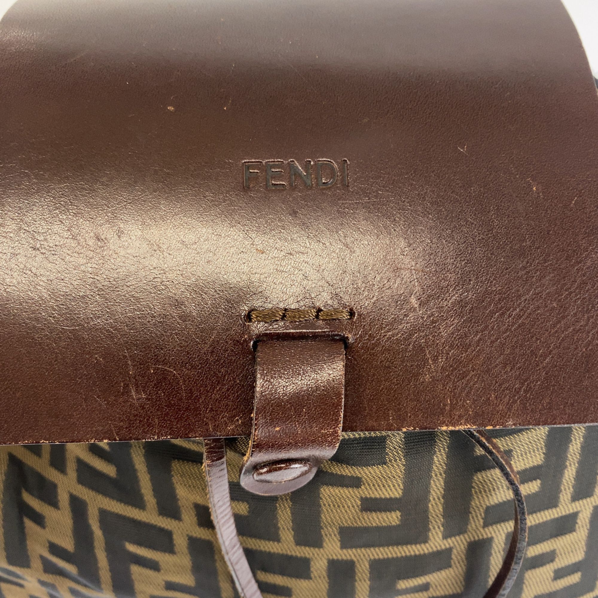 Nylon Leather Backpack (Pre-Owned) - Fendi - Modalova