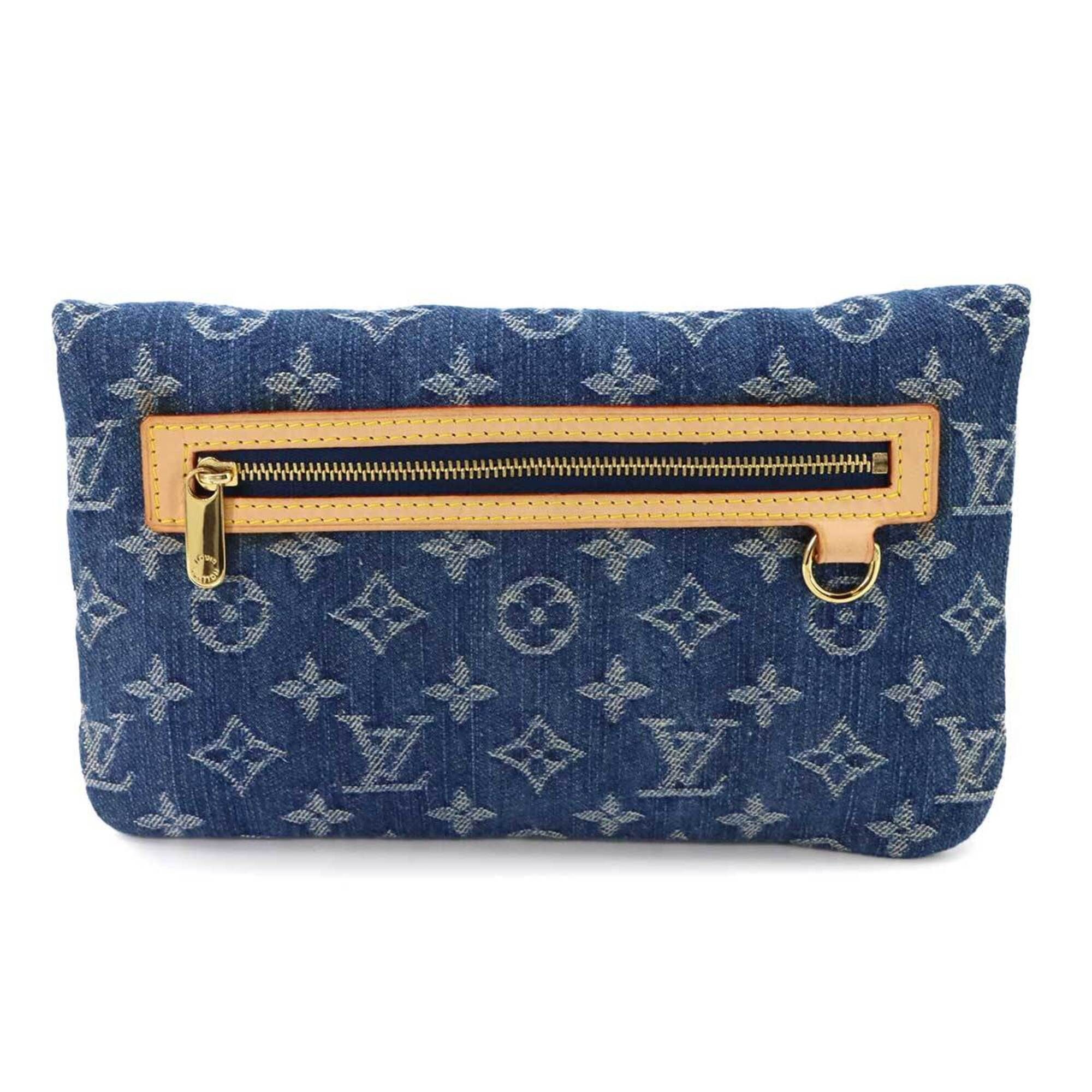 Monogram Denim Clutch Bag Pochette (Pre-Owned) - Louis Vuitton - Modalova