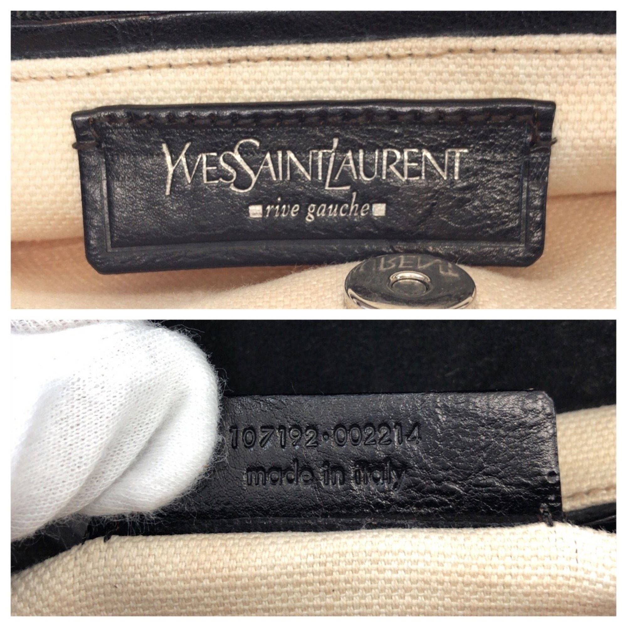 Canvas Leather Shoulder Bag (Pre-Owned) - Yves Saint Laurent - Modalova