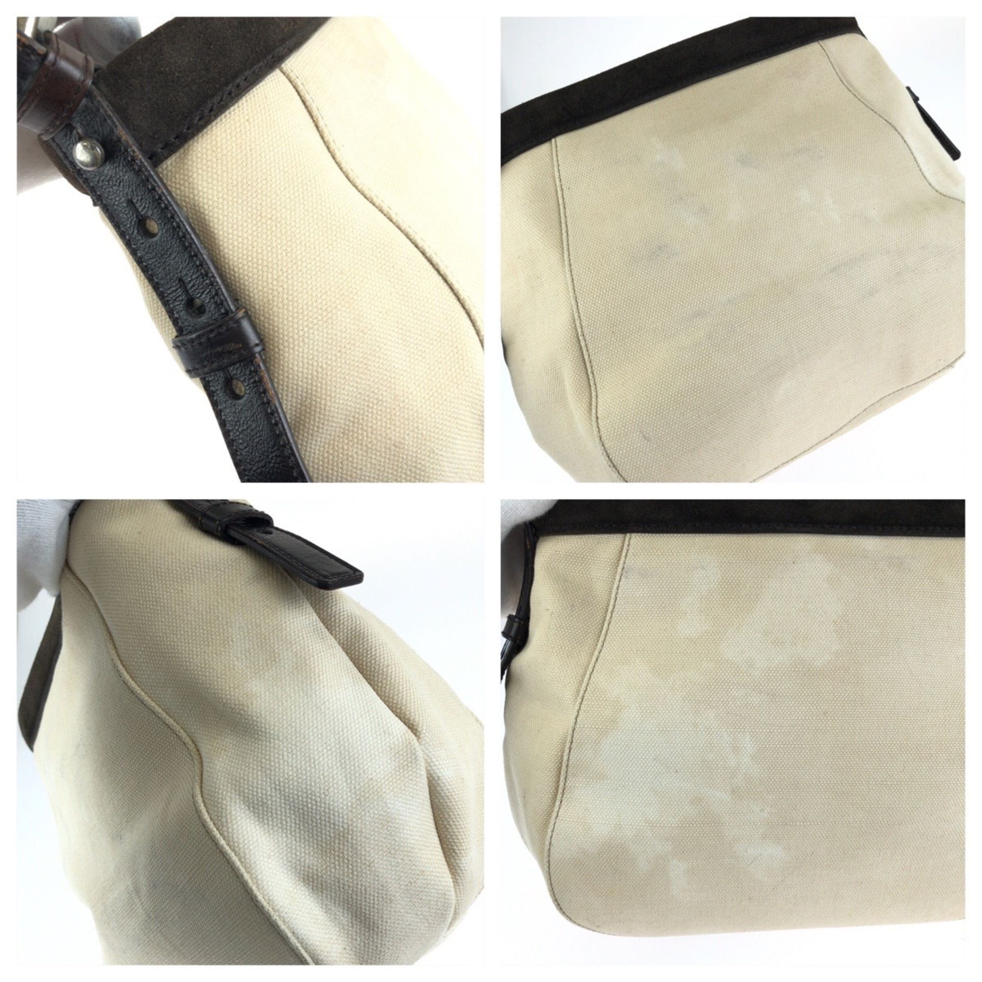 Canvas Leather Shoulder Bag (Pre-Owned) - Yves Saint Laurent - Modalova
